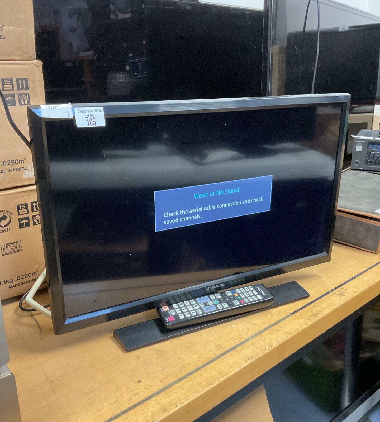 Samsung 24” hd tv working with remote