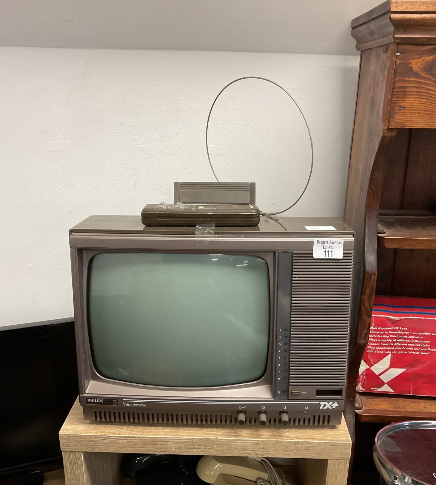 Vintage philips tx+ crt tv working with remote