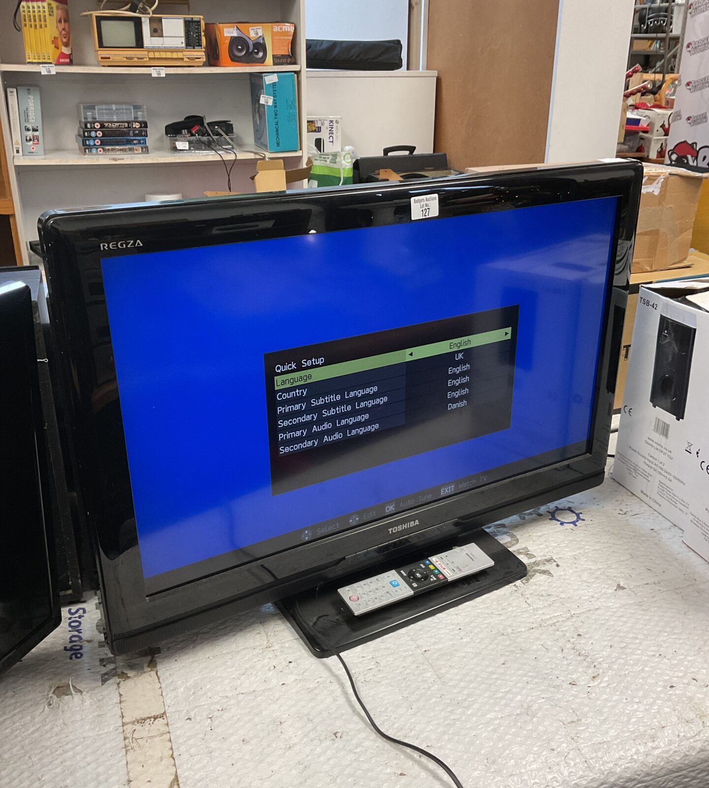 Toshiba regza 32” hd tv working with remote