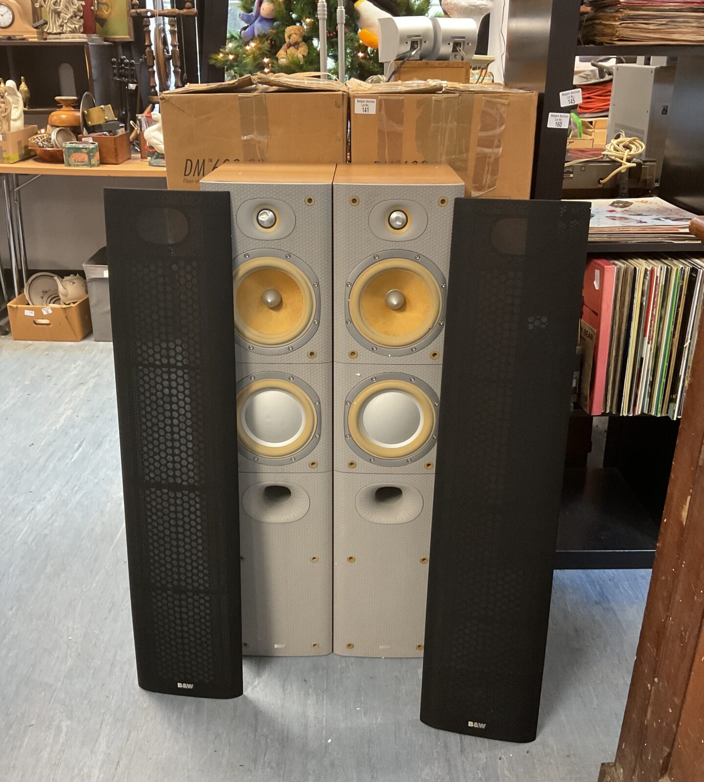 Pair of bowers & wilkins dm 603 s3 speakers (for restoration)