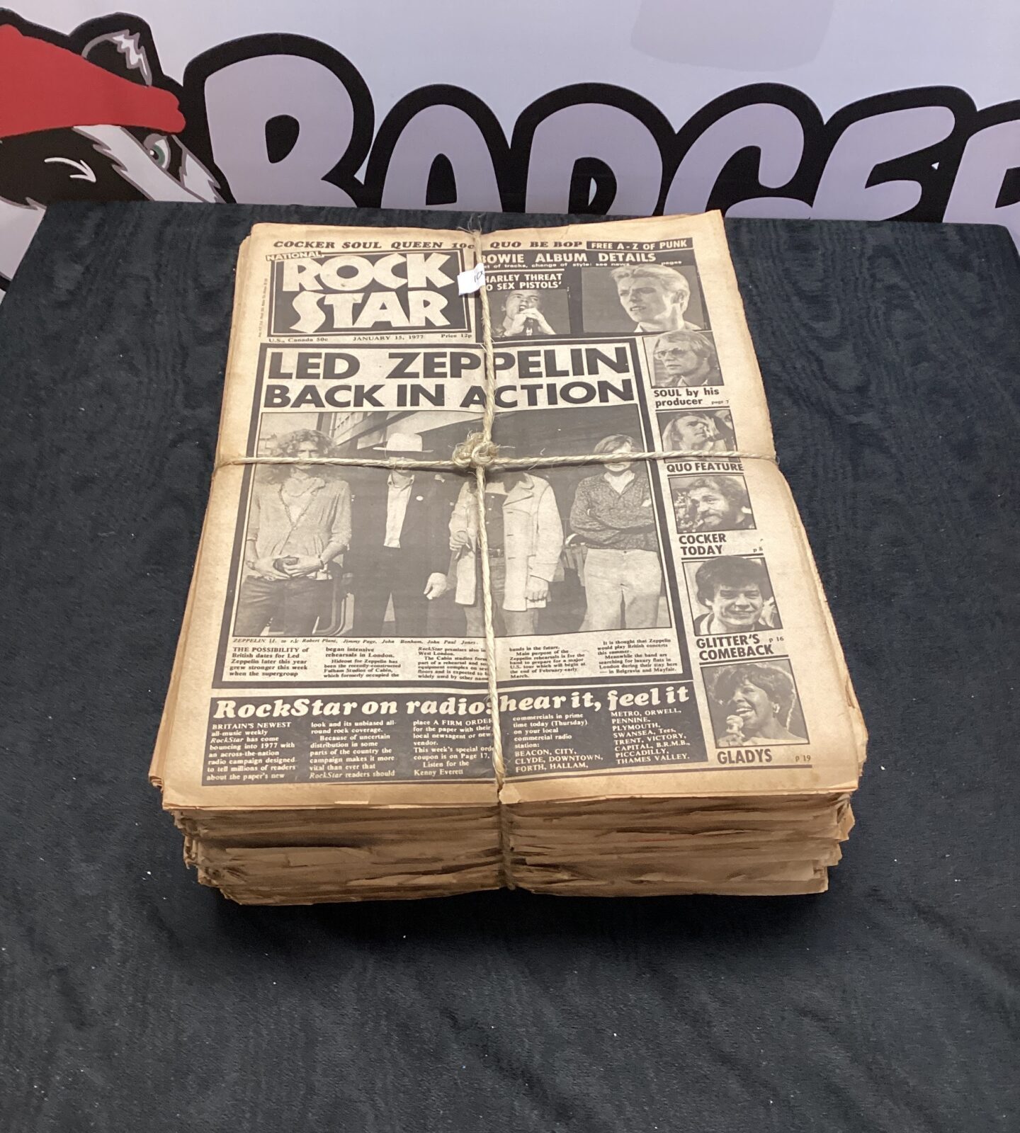 Quantity of 1970s rock star newspapers