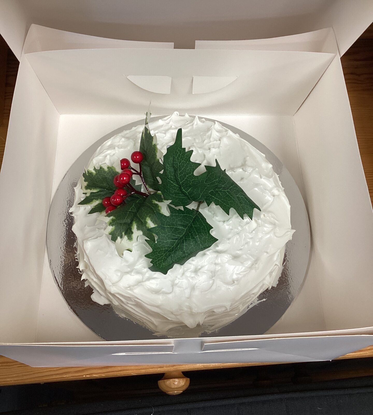 Christmas cake raising money for Stokenchurch dogs rescue charity