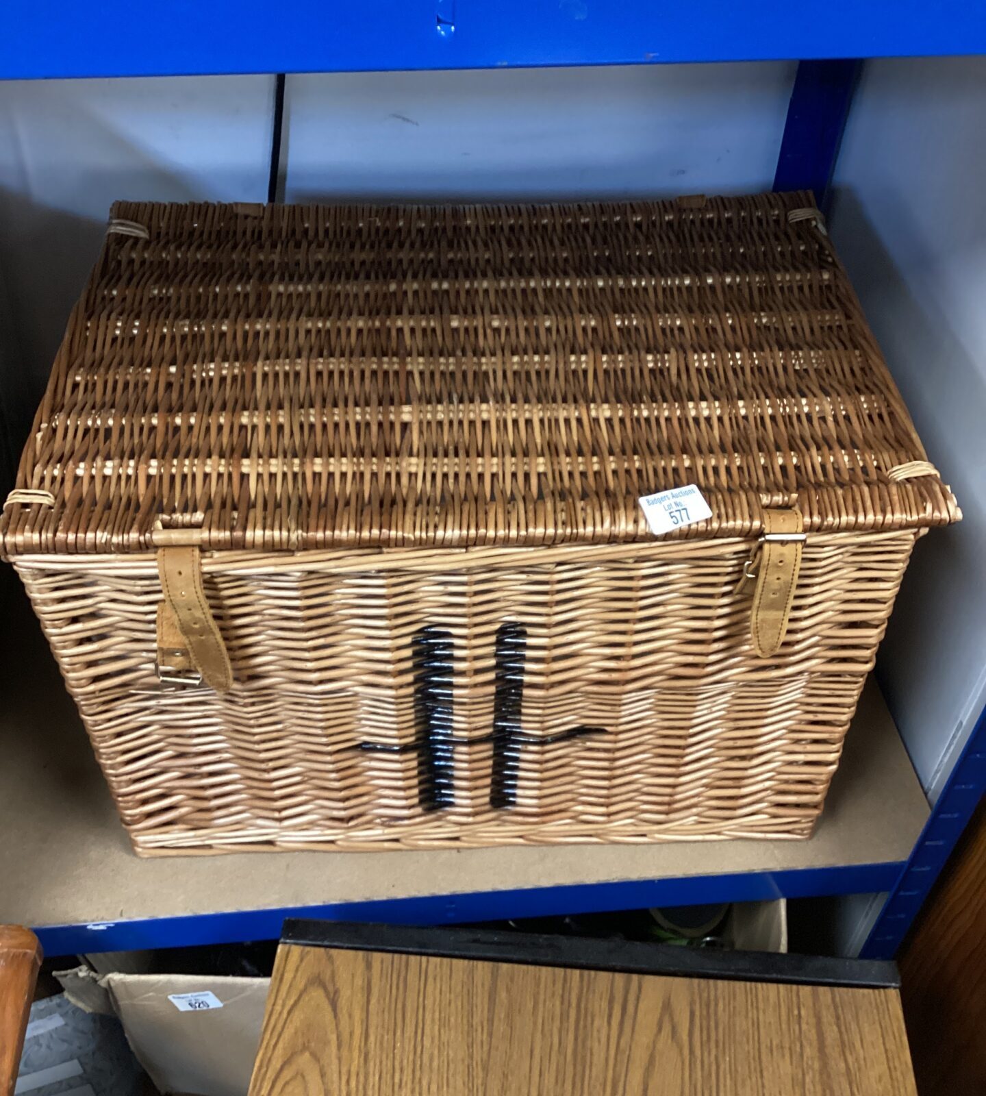 Harrods style wicker basket