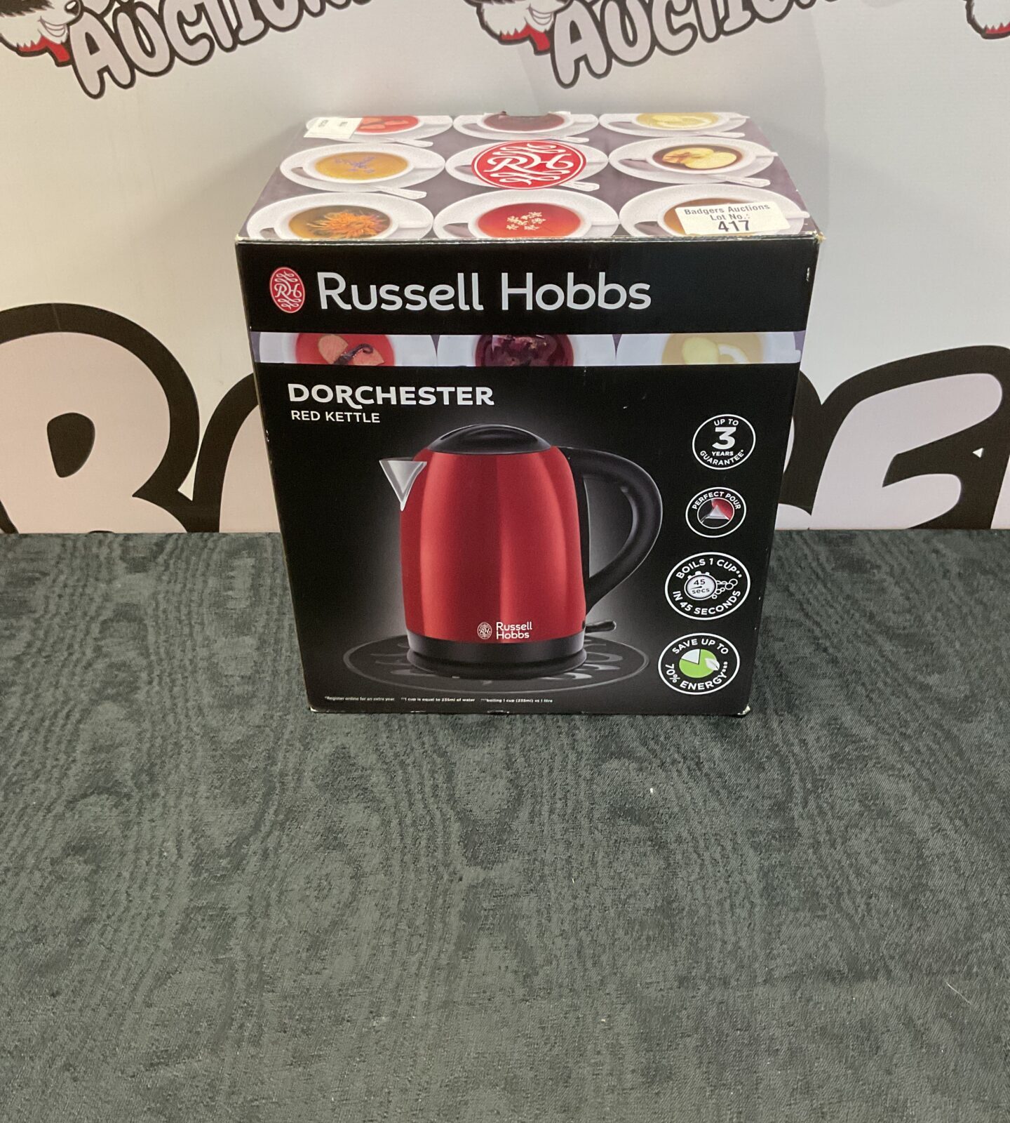 New Russell Hobbs dorchester red kettle