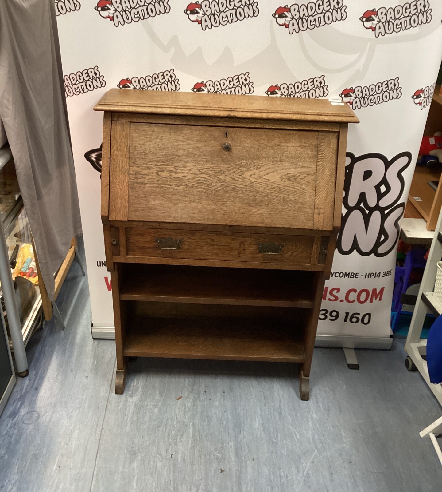 Antique Oak writing desk 30”x 40”x 11”