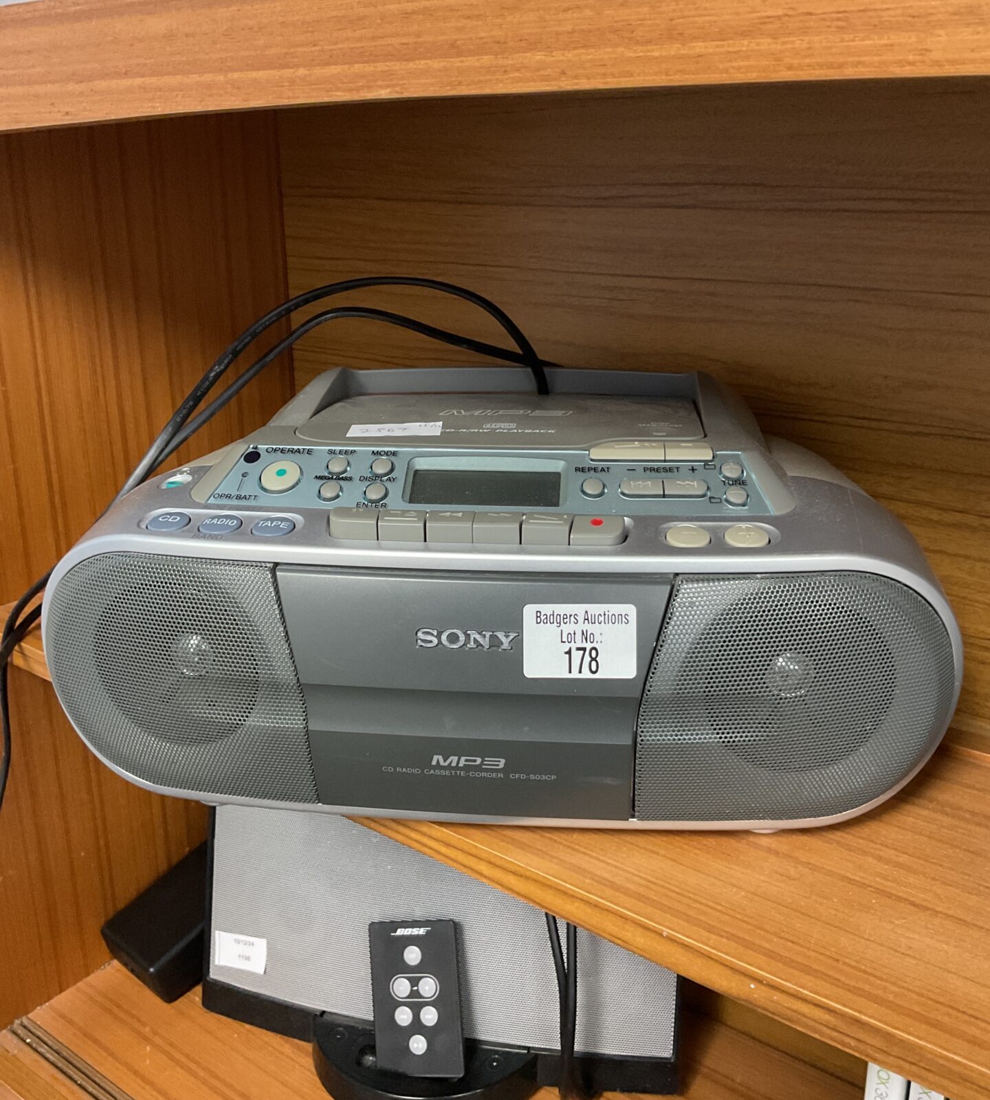 Sony cfd s03cp cd cassette boombox