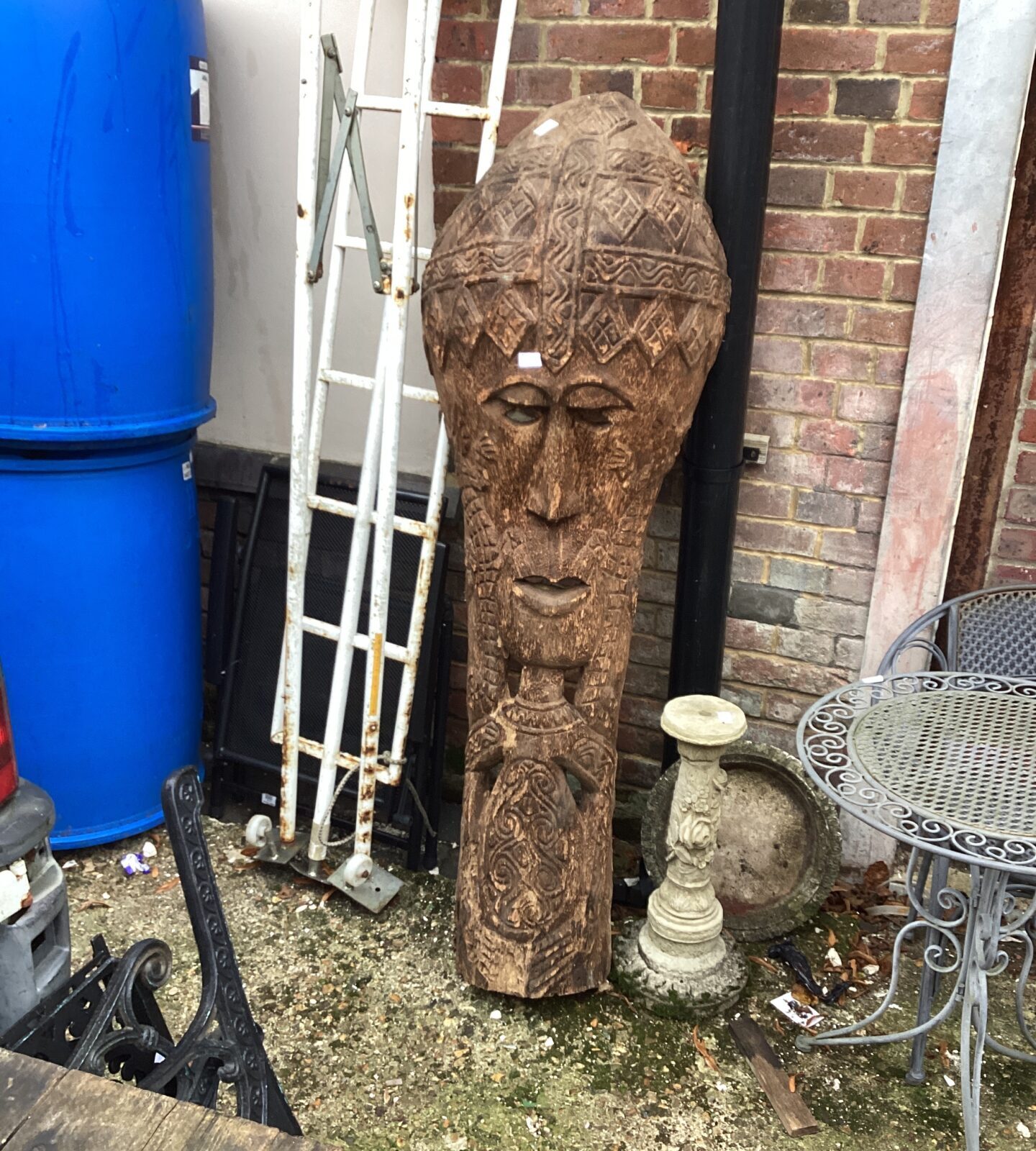 Hand carved wooden tribal mauri Face Mask