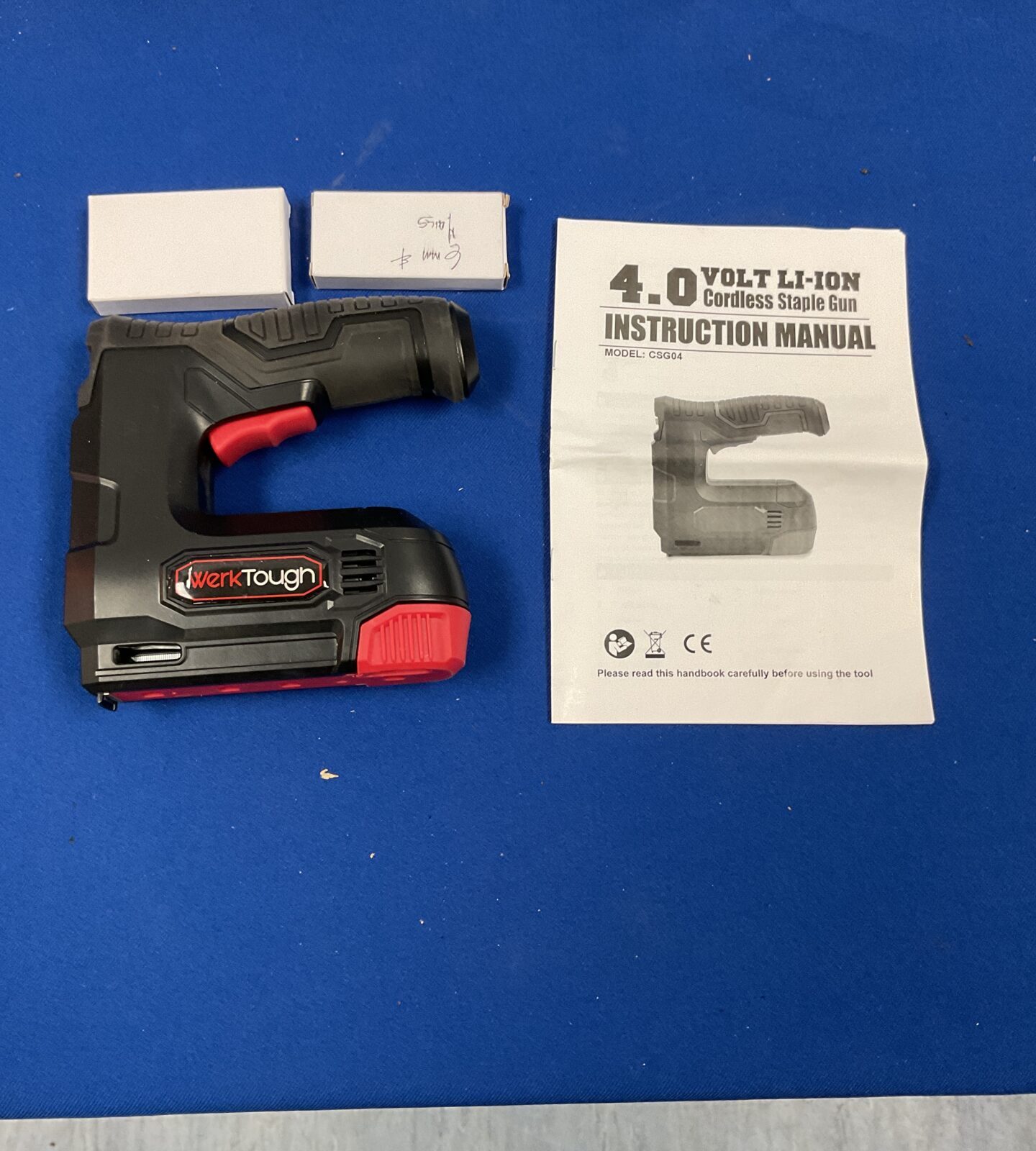 WerkTough cordless staple gun