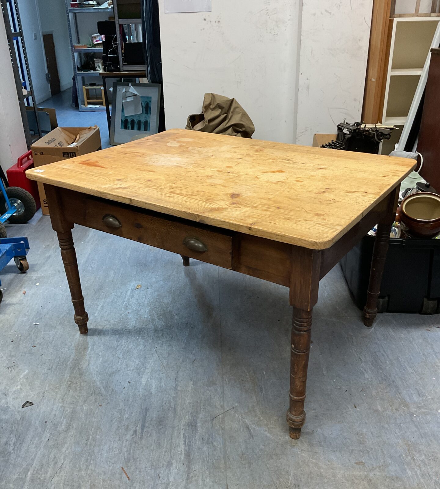 Vintage pine kitchen table