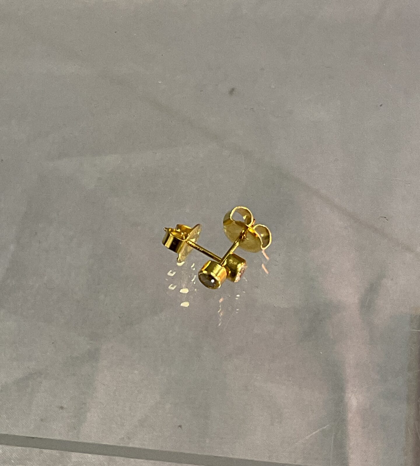 Pair of 9ct gold stud earrings