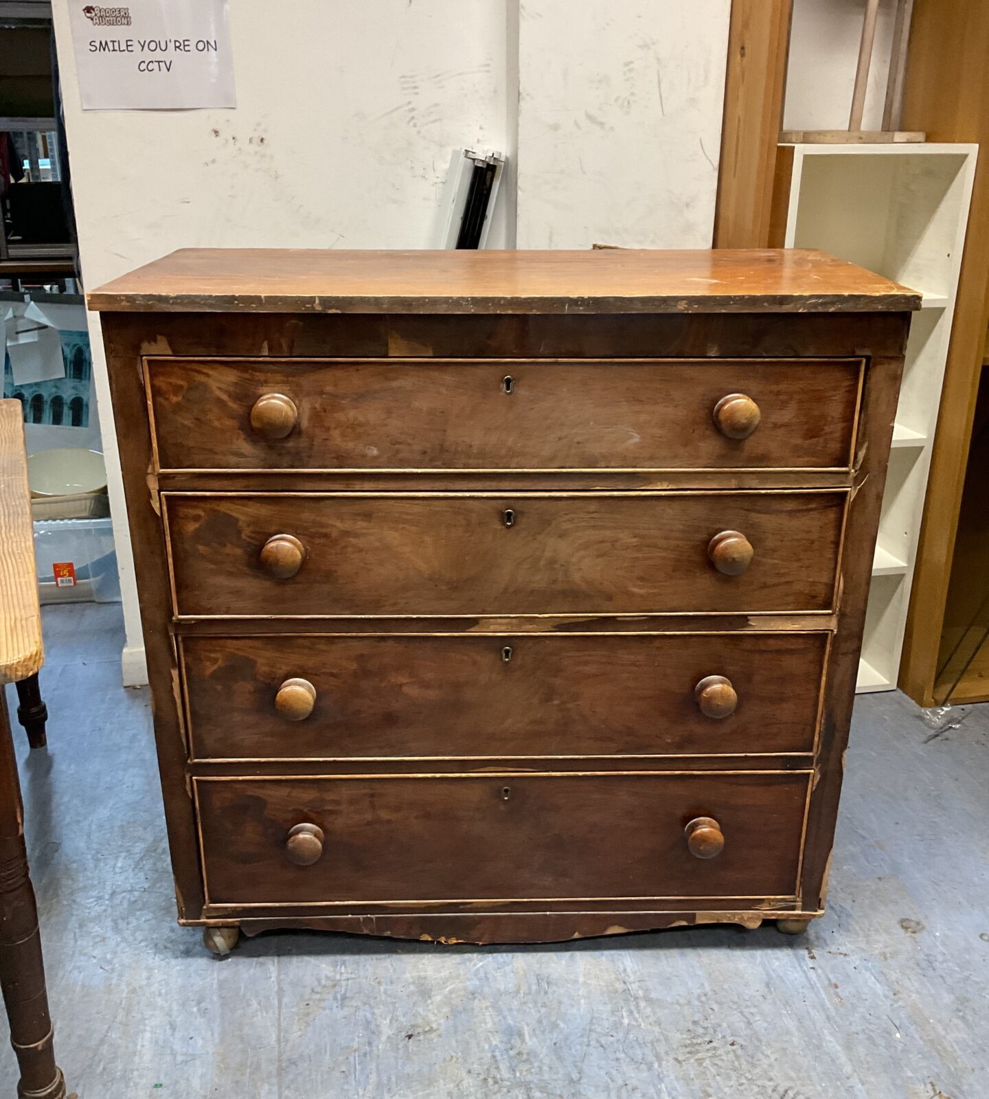 Large vintage chest of drawers