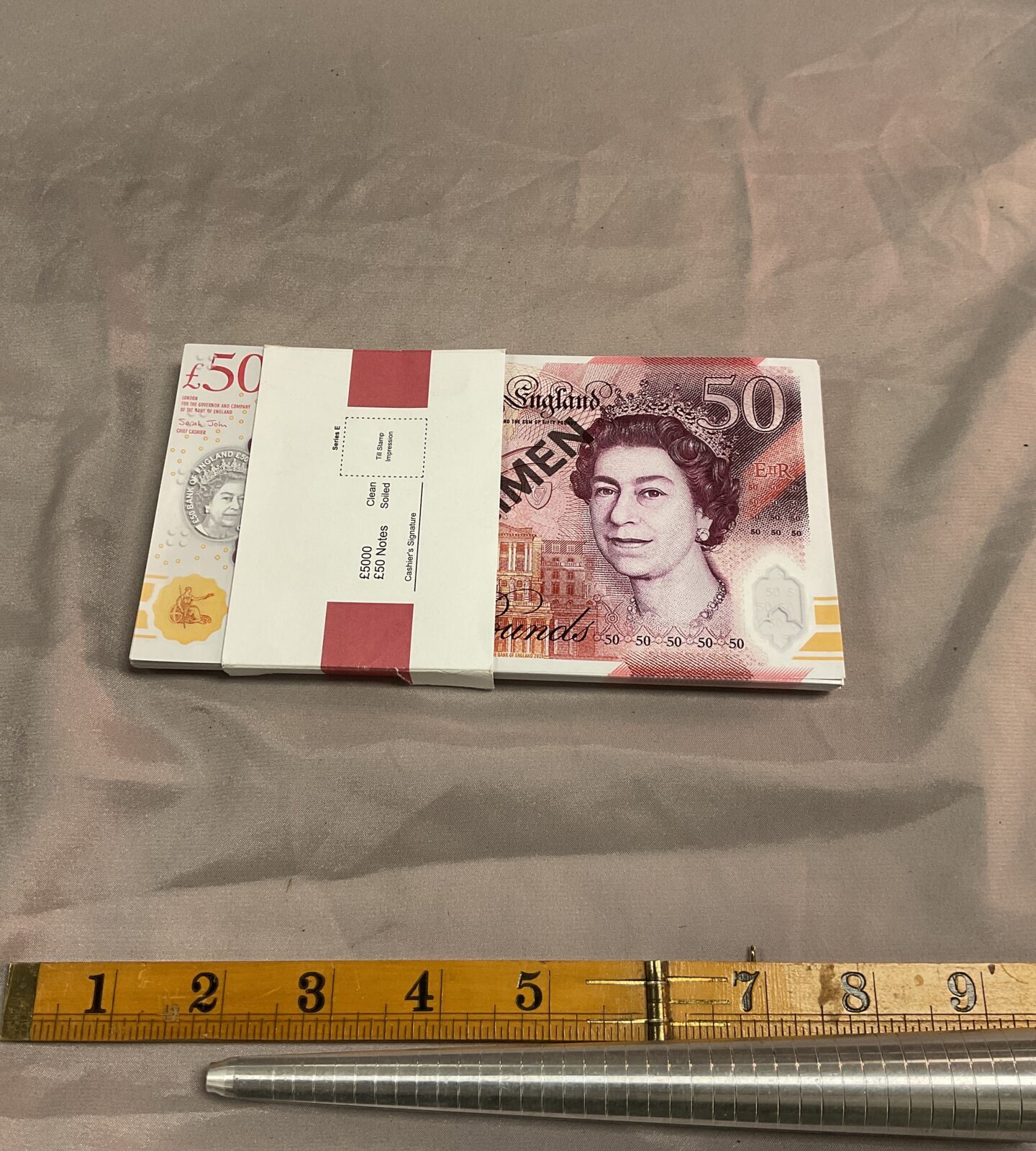 £5000 film prop £50 notes