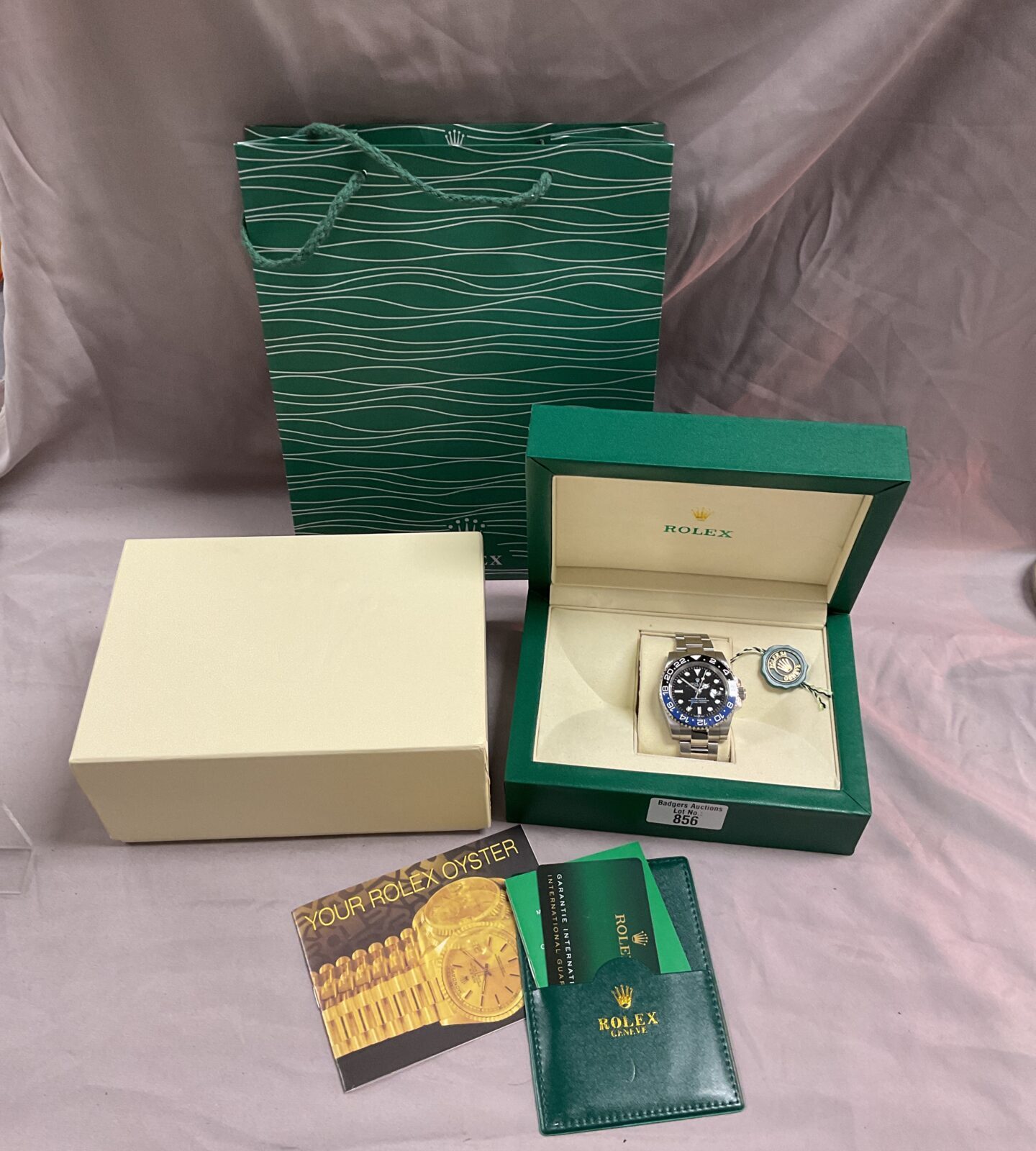 Rolex style  GMT master Il automatic wristwatch with box and papers - Image 2