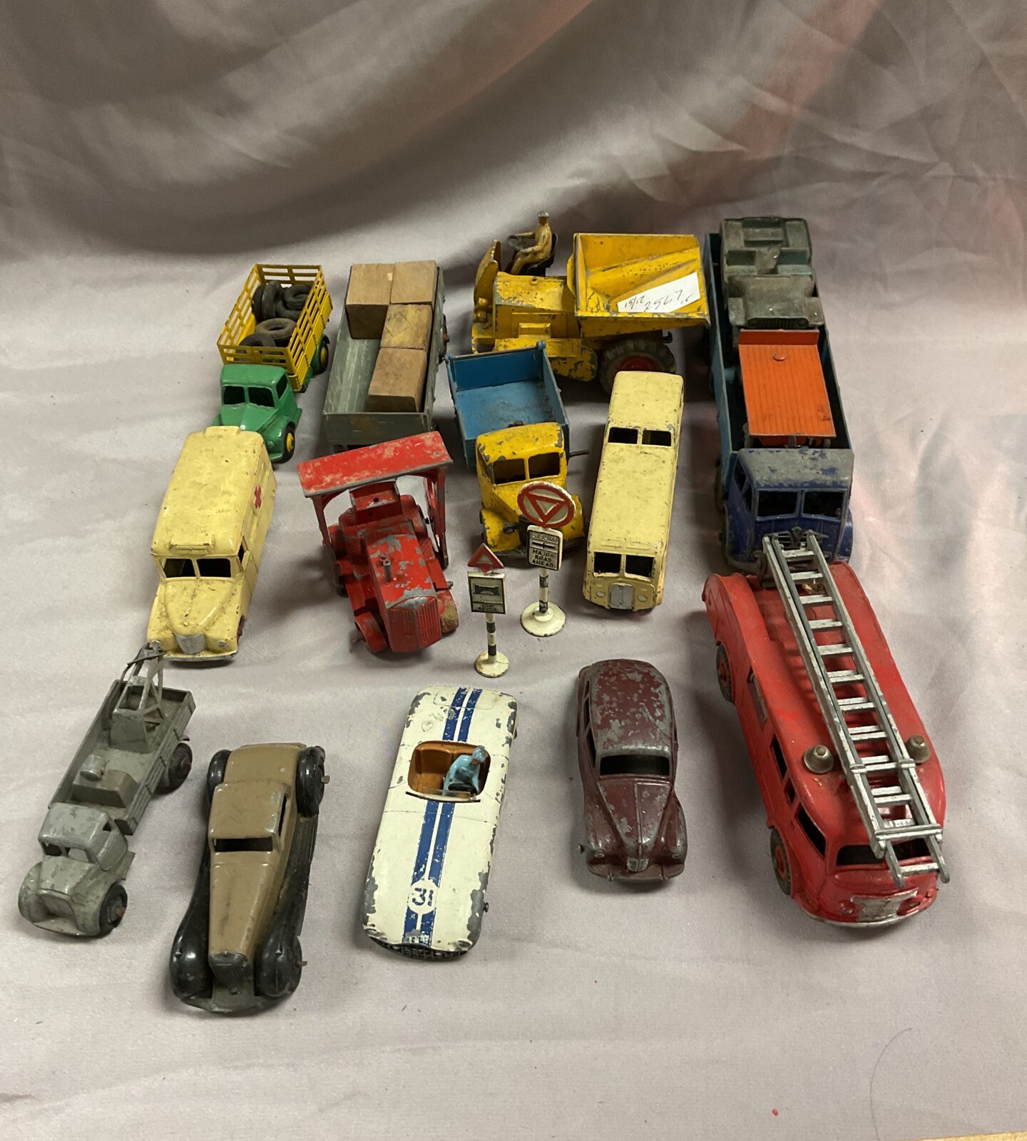 Collection of vintage dinky diecast vehicles