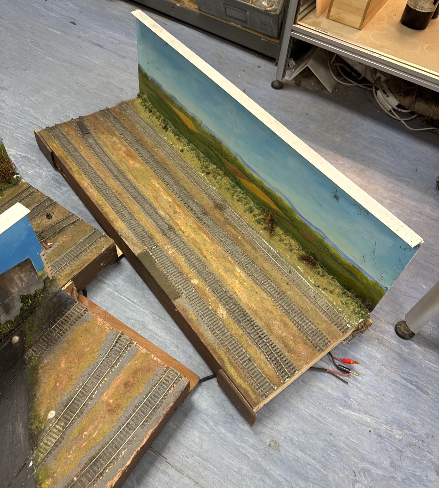 Three large 00 gauge sections of model railway scenery - largest one 60” length - Image 2