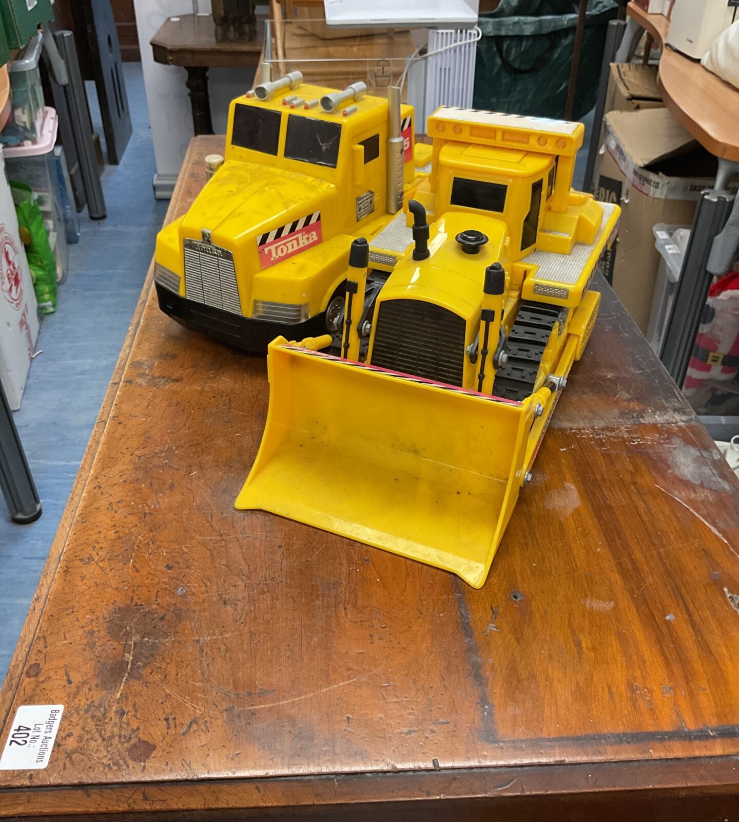 Two tonka trucks inc digger