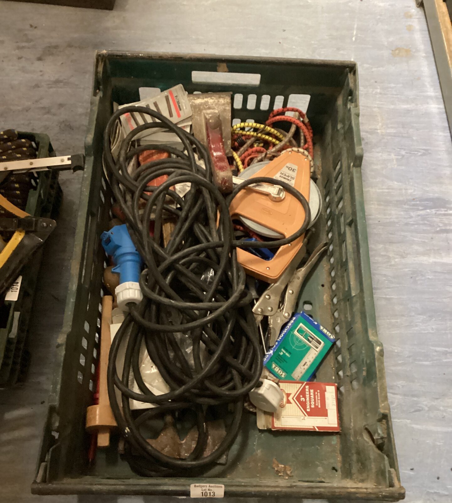 Tray of mixed items inc power lead