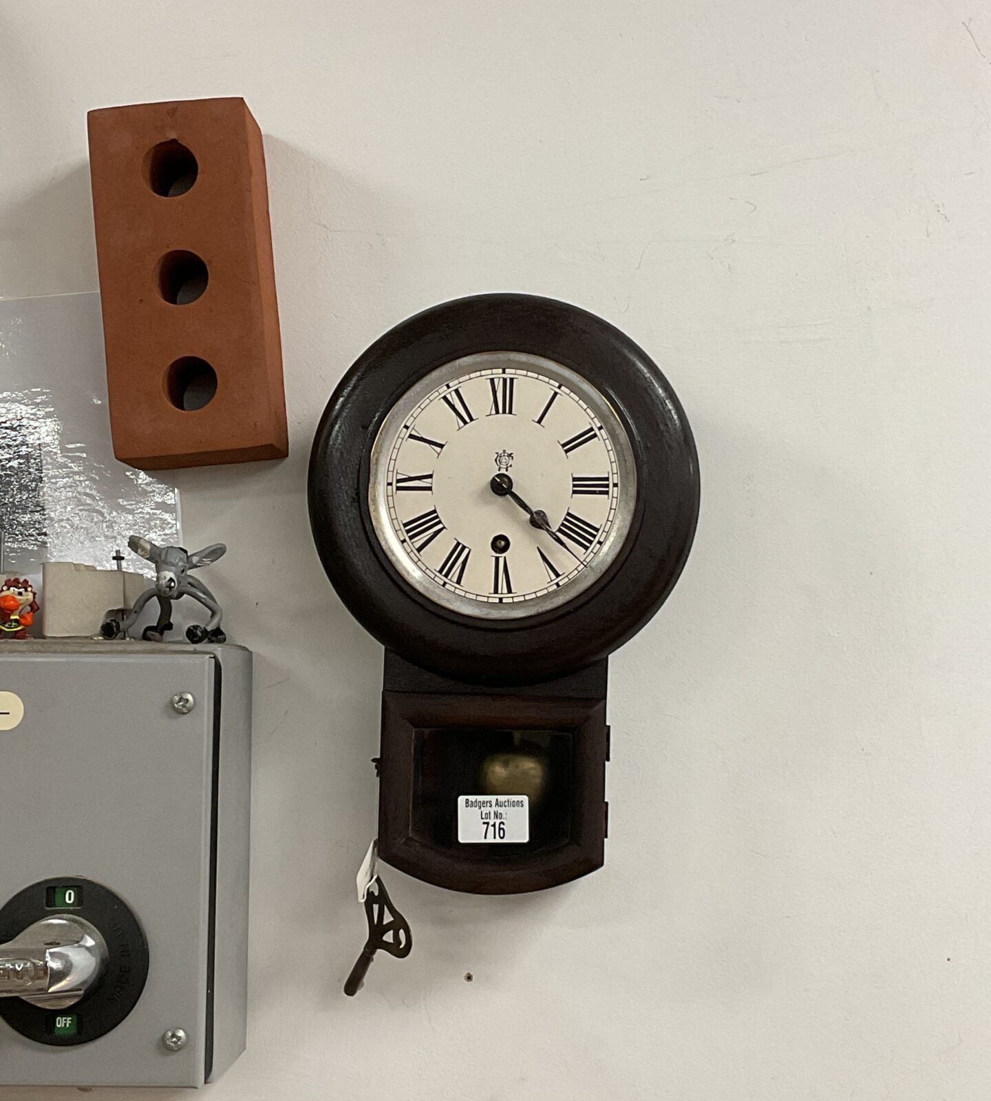 c w victorian wall clock working