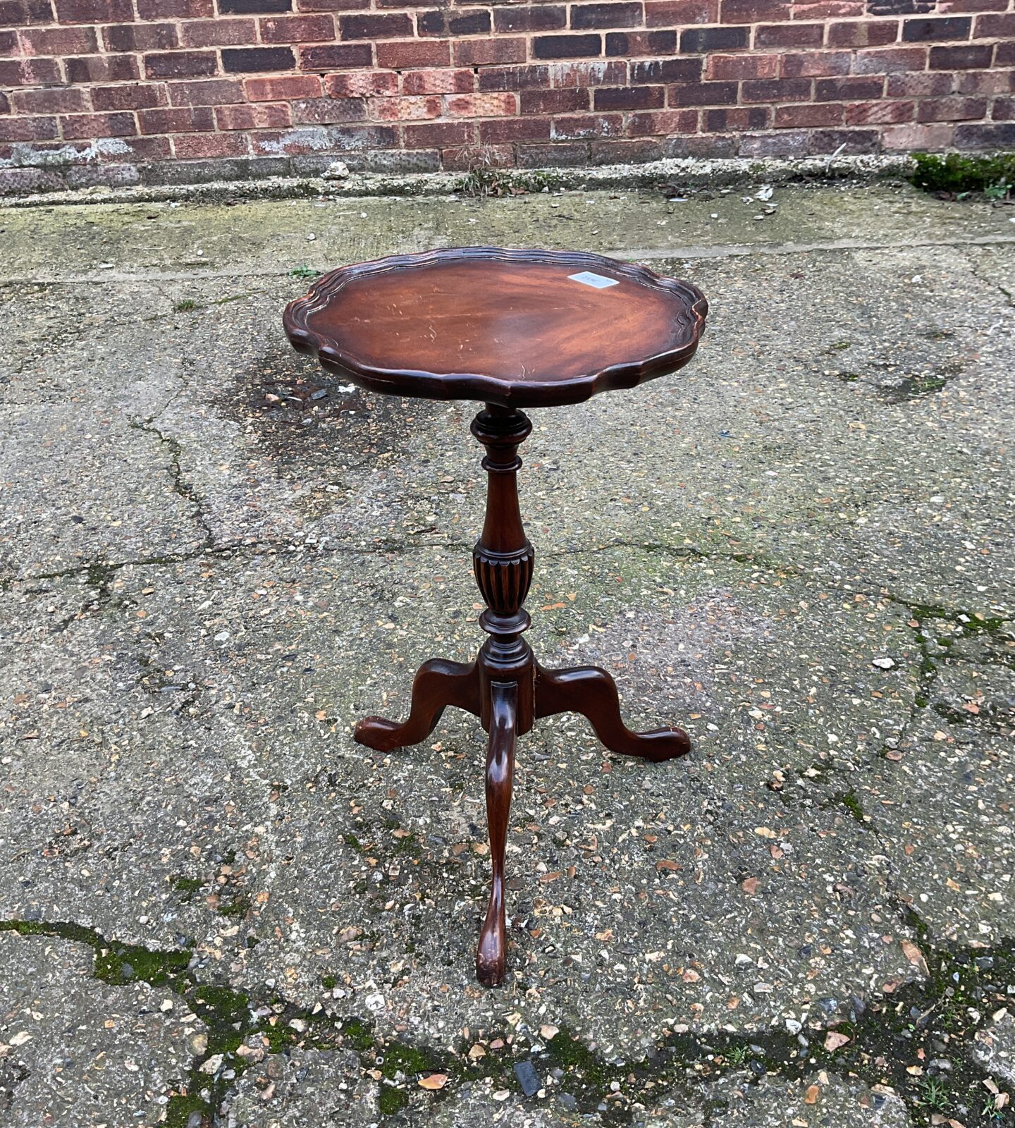 Antique mahogany wine table