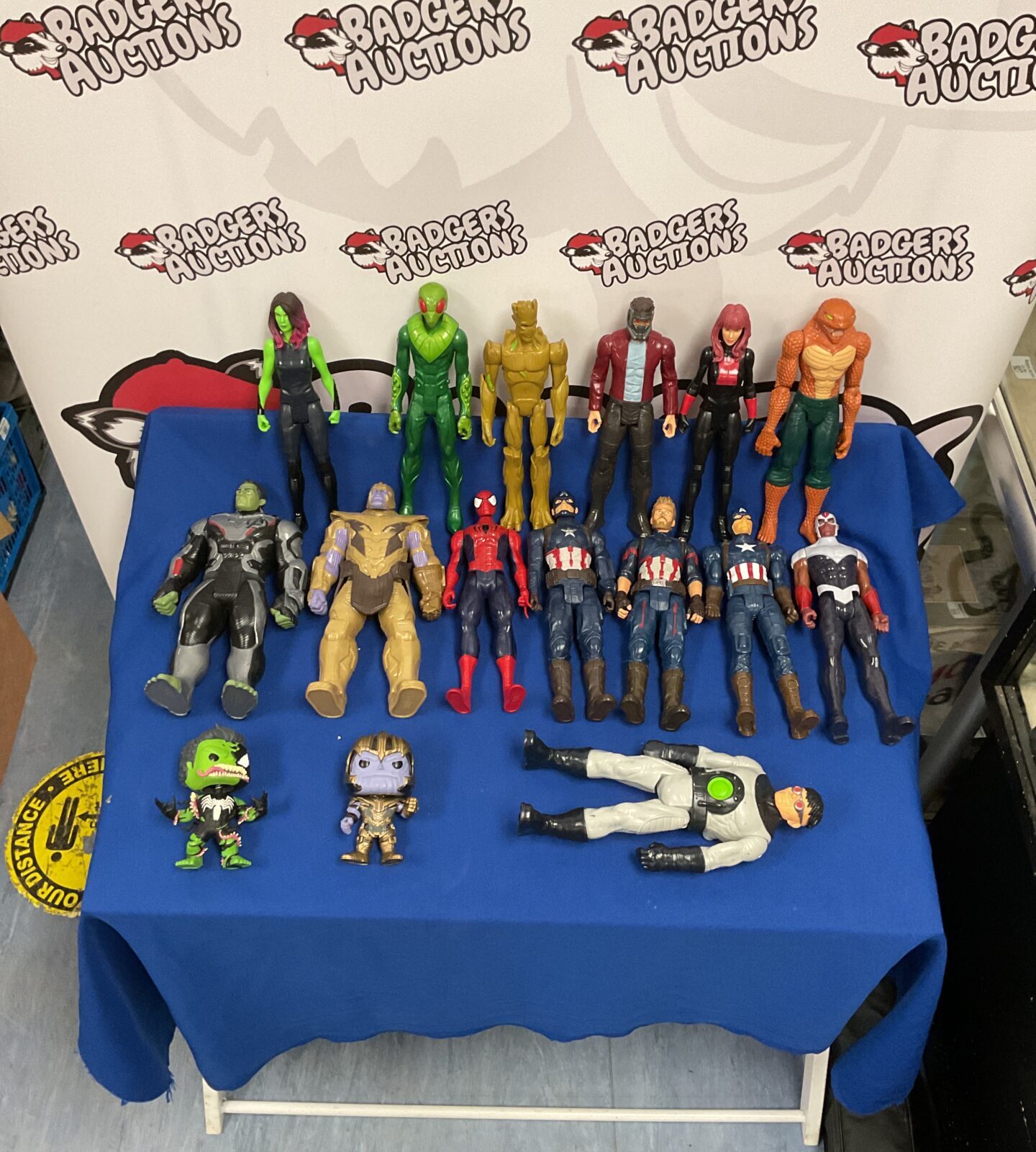 Selection of mixed hasbro action figures inc Marvel and Dc