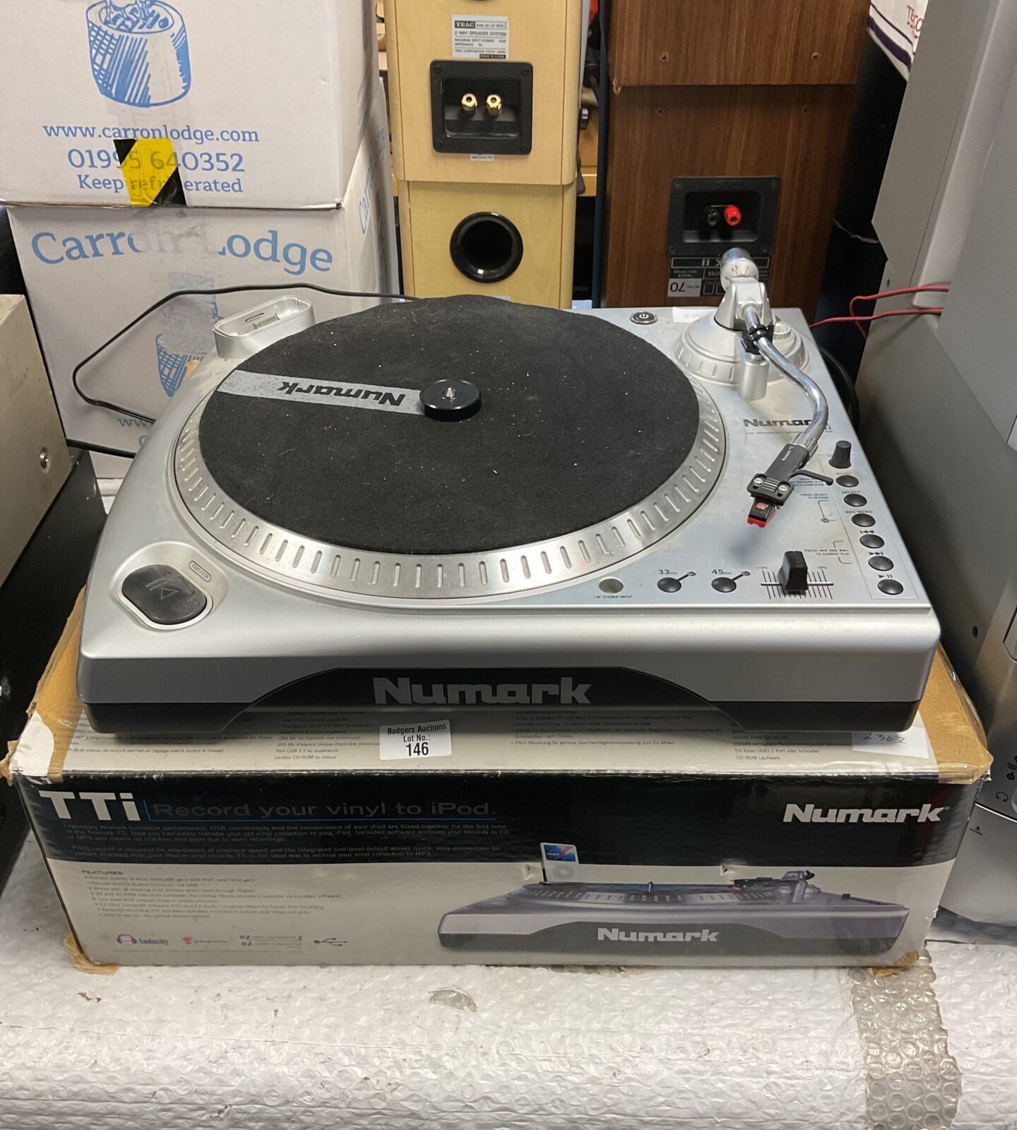 Pair of numark tti turntables