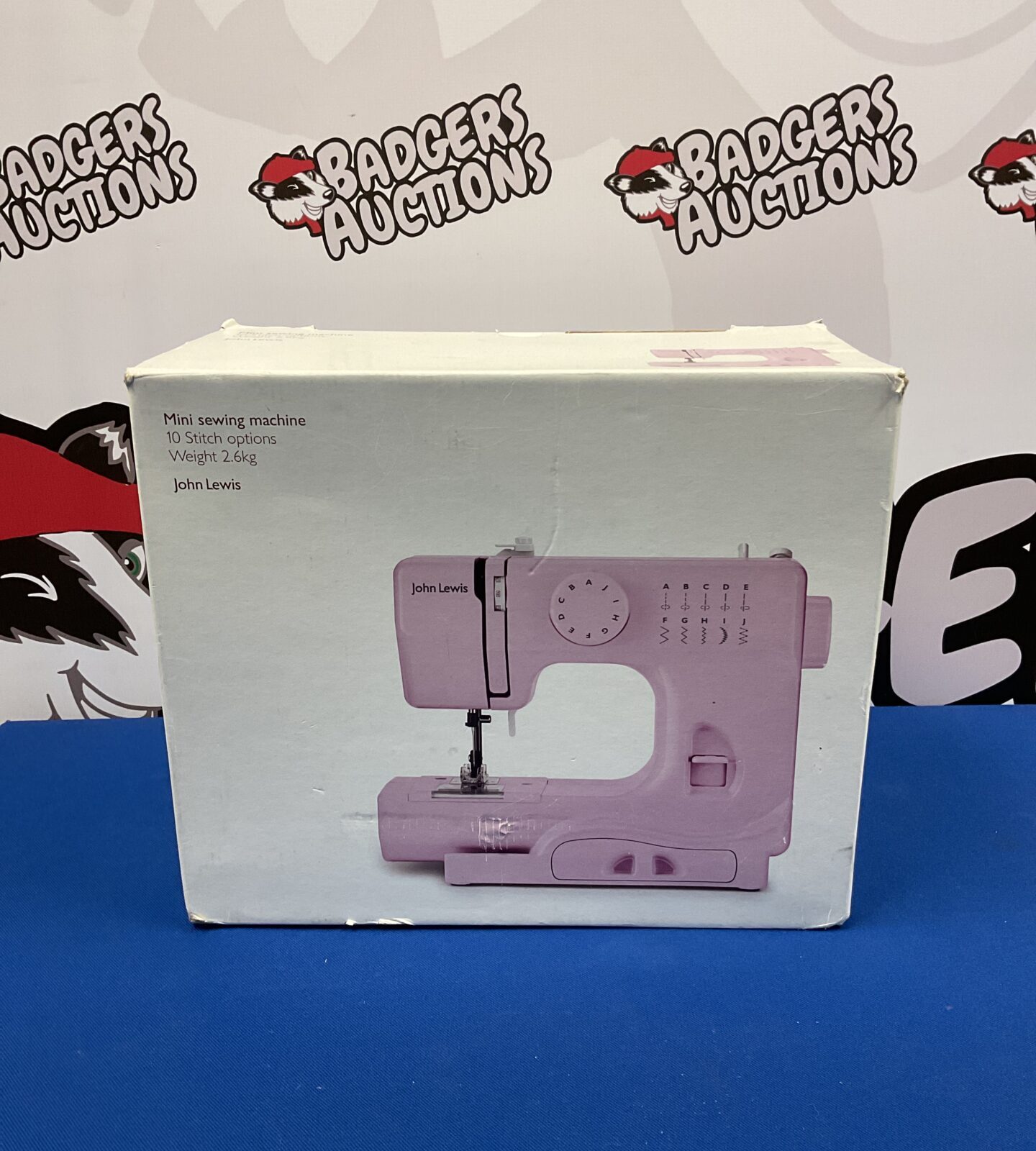 Pink john lewis mini sewing machine