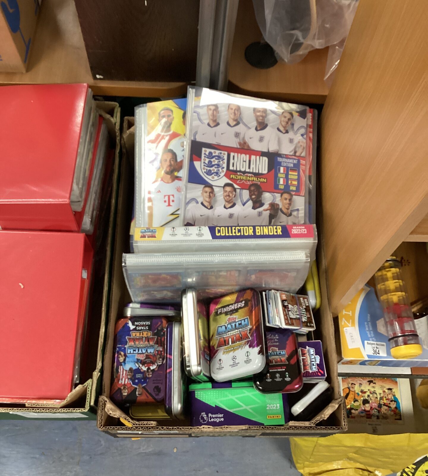 Large quantity of Match Attax and other football cards and albums