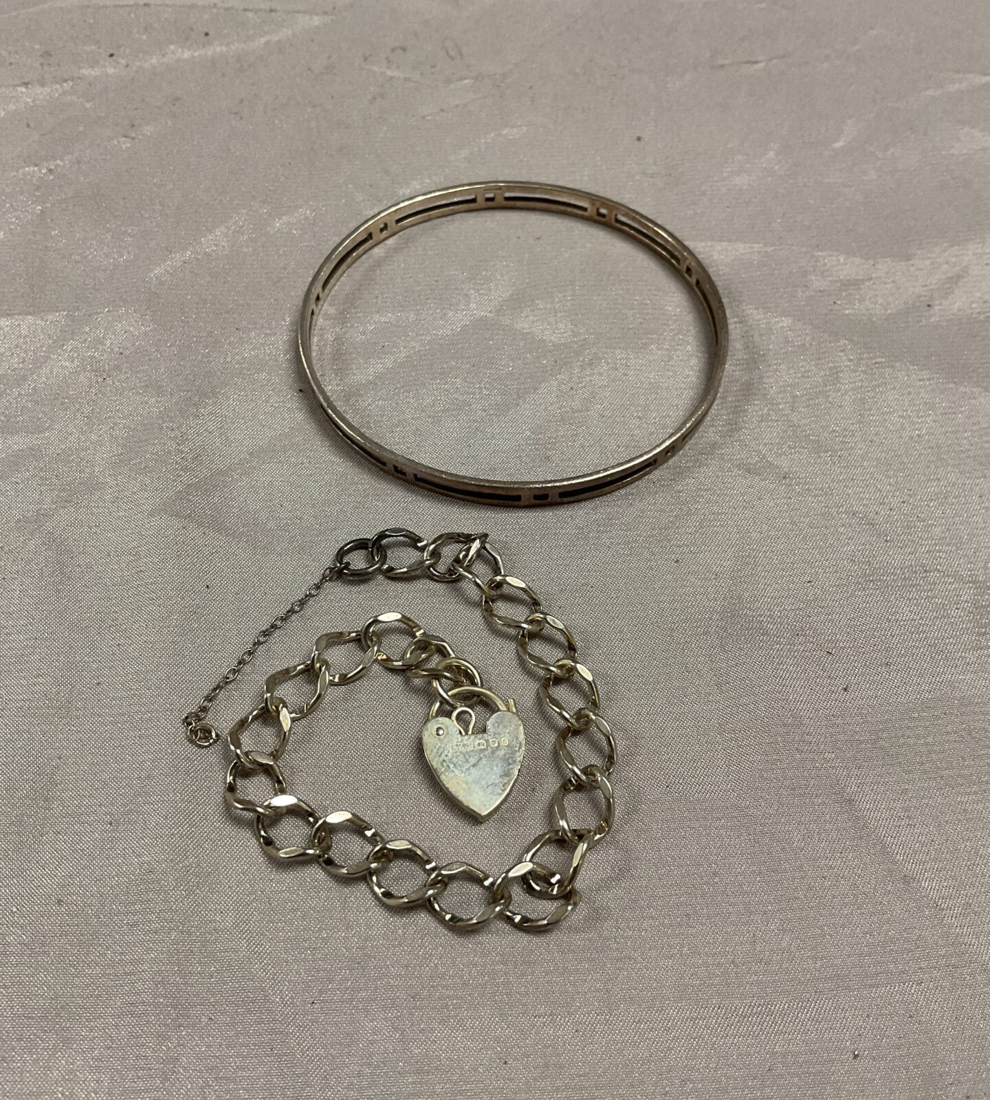 Two 925 Silver bracelets 19.74g