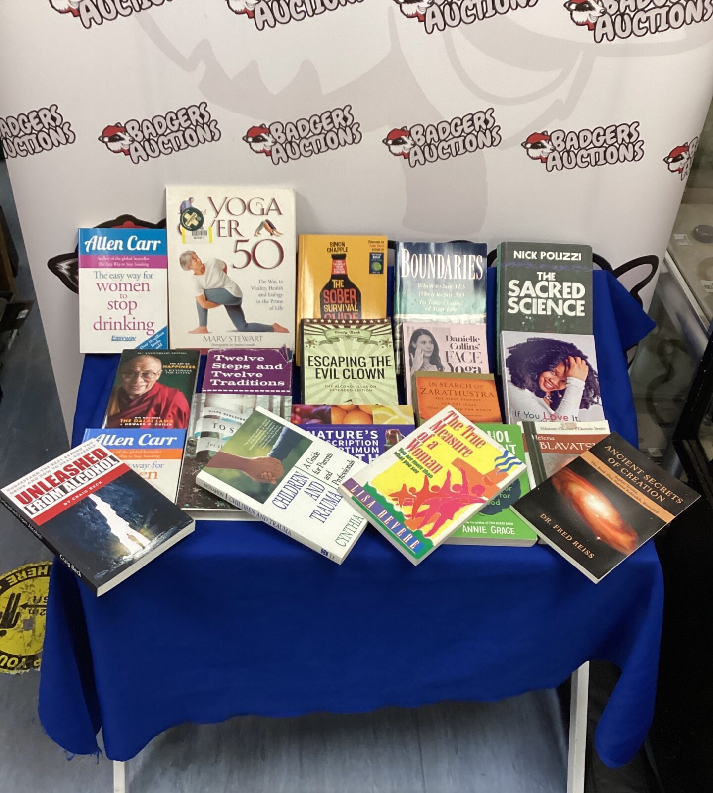 Large selection of wellbeing and health books