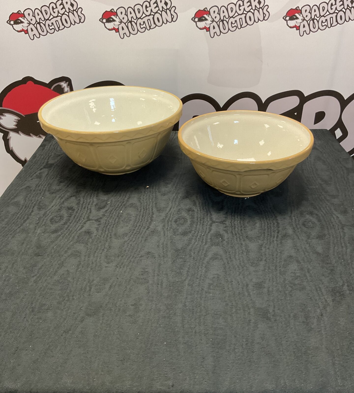 Two Mason Cash & Co mixing bowls