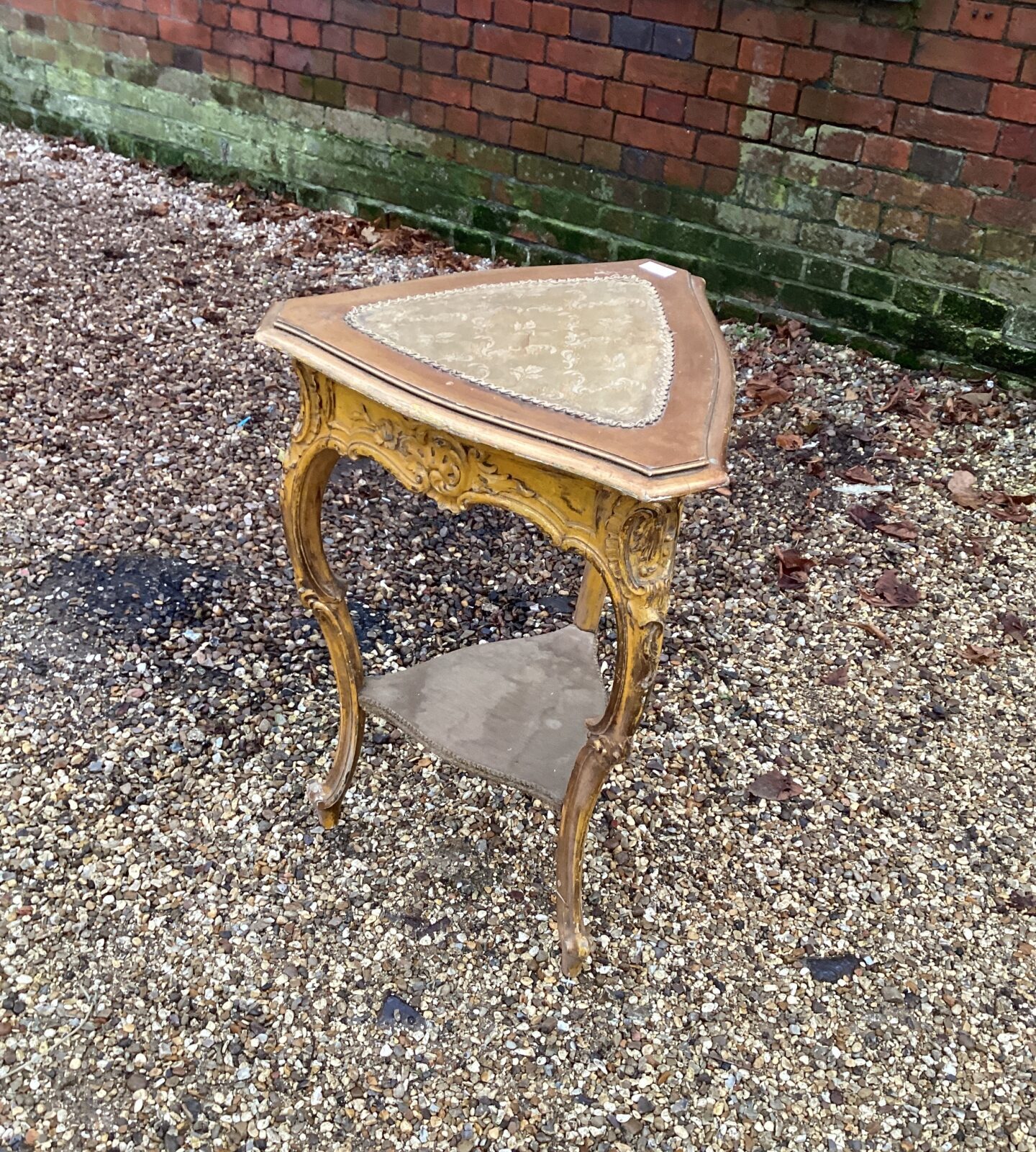 Antique Italian Rococo style corner table