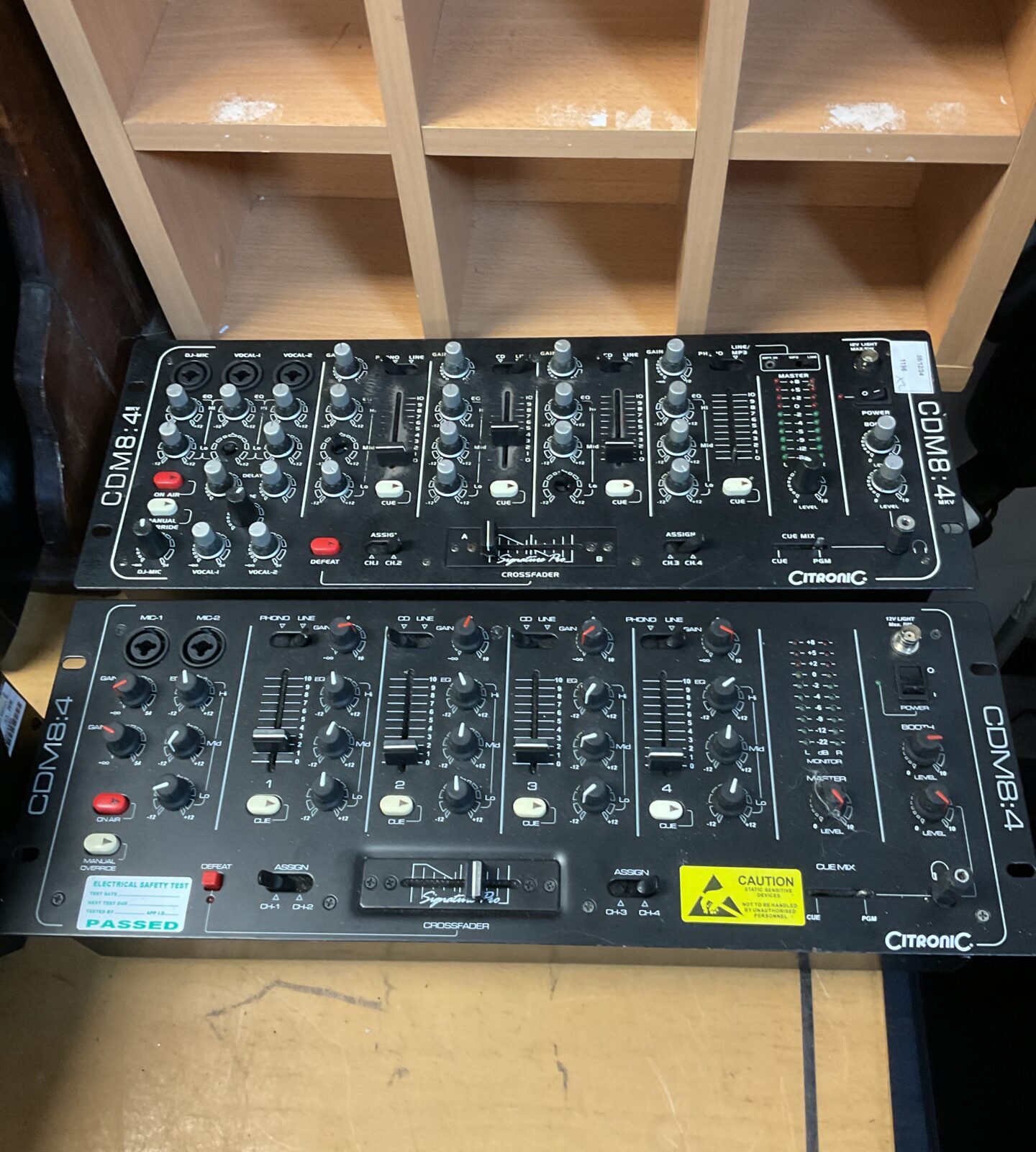 Two citronic cdm8.4 dj mixers