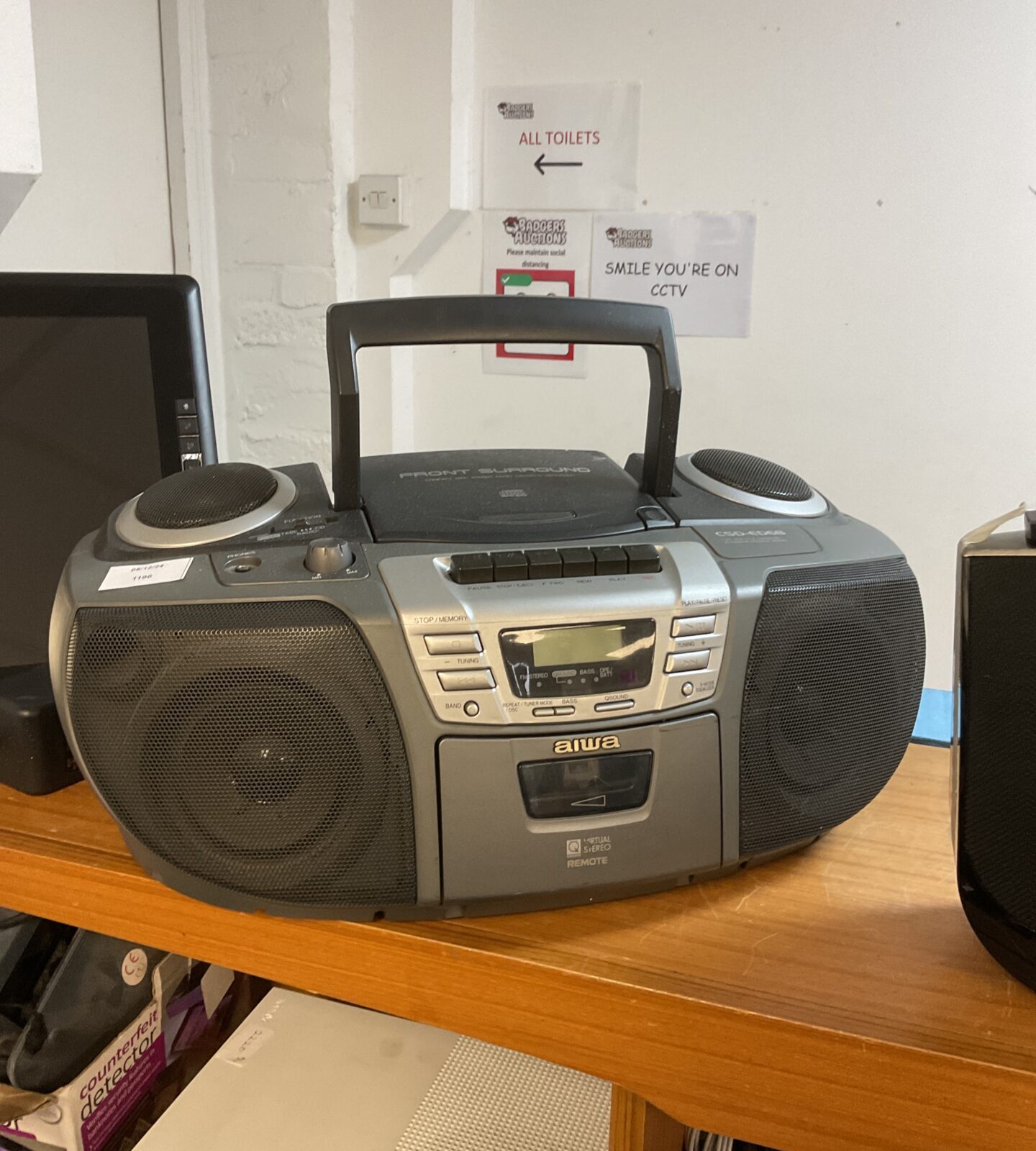 Aiwa cd cassette boombox