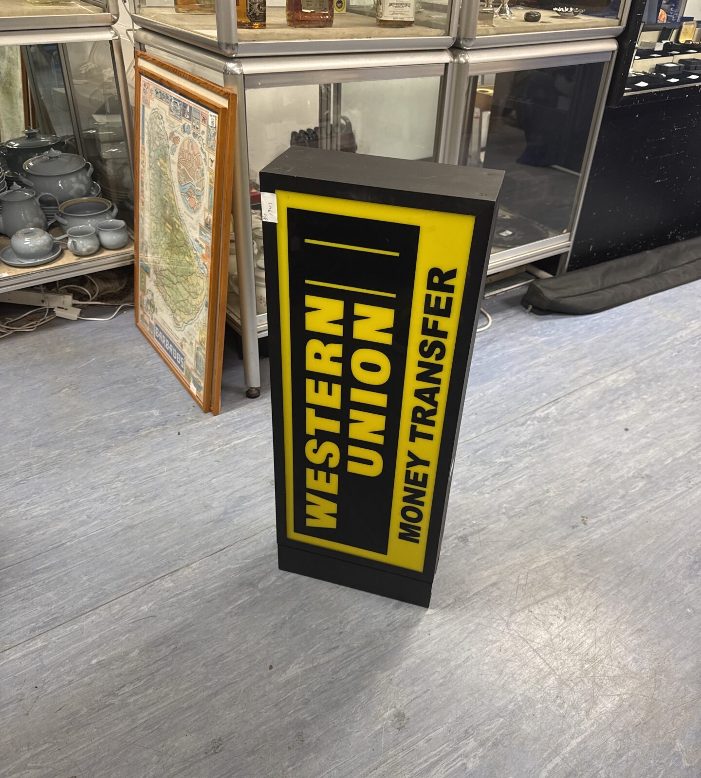 Light up western Union sign 30.5” length - as new