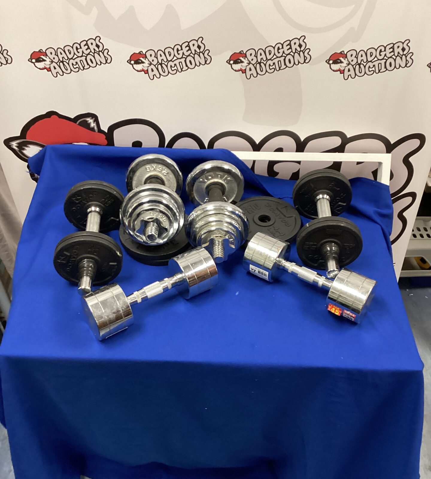 Quantity of Dumbbells and weights