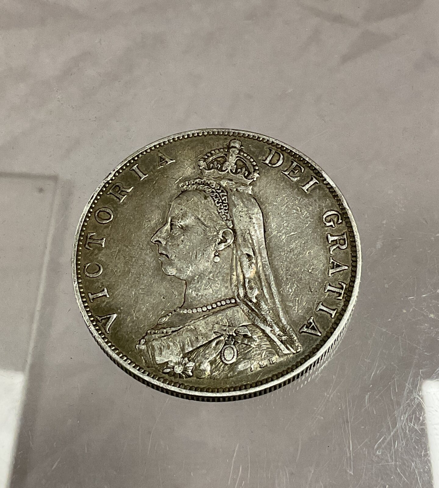 Victoria jubilee head 1887 silver double florin