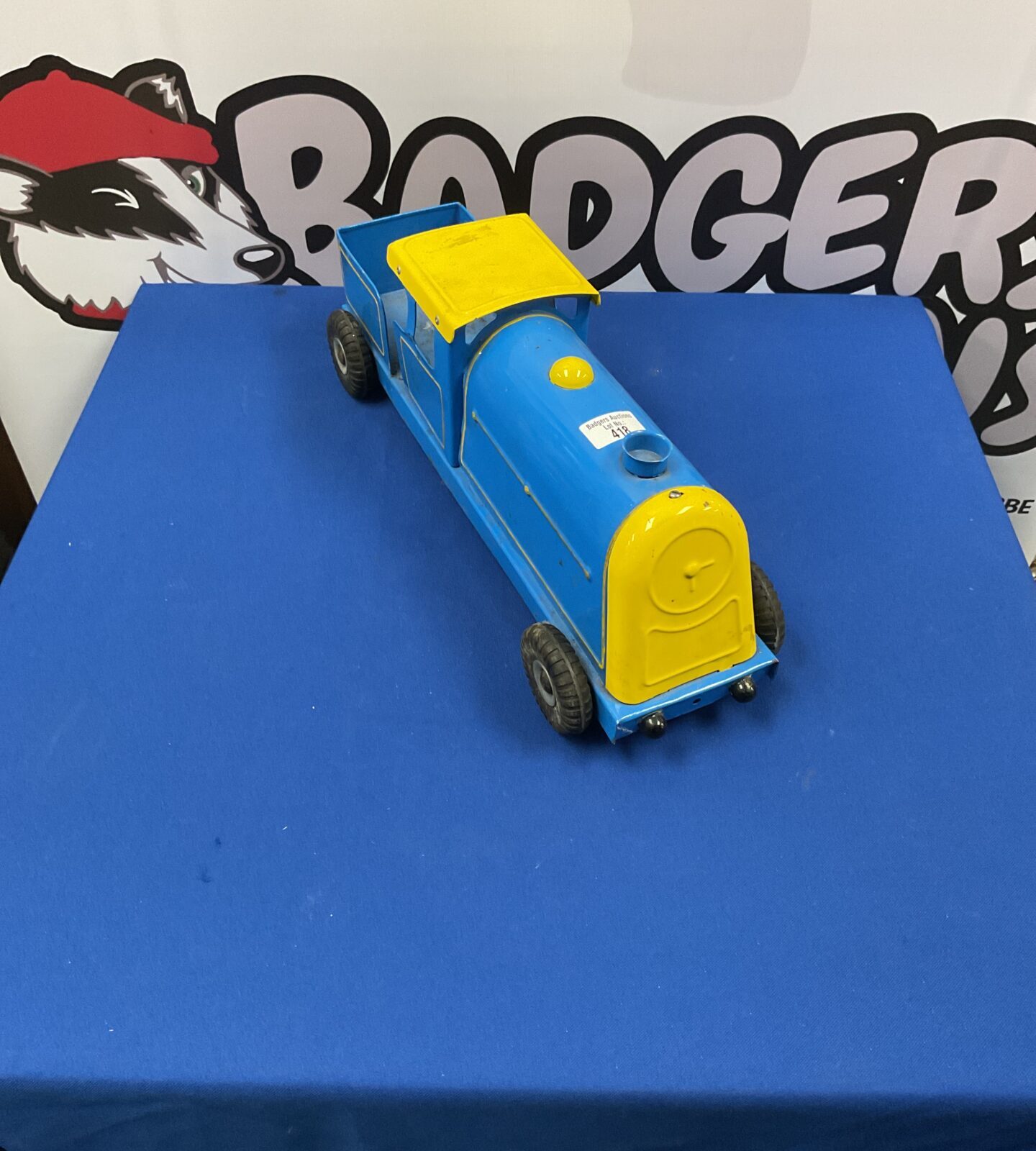 Vintage triang blue and yellow train