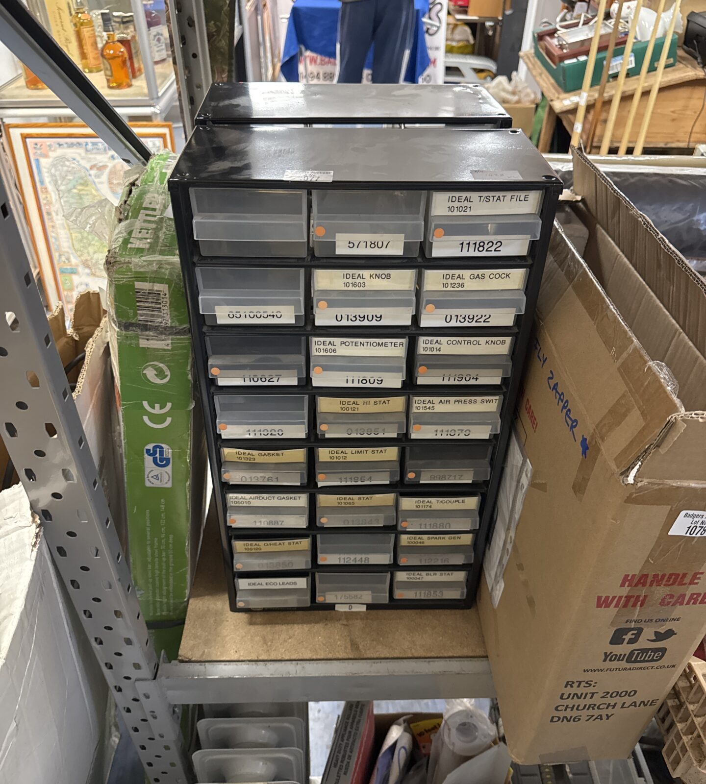 Two engineers gubbins drawers (both identical - one behind other in photo)12” width x 6” depth x 22” height