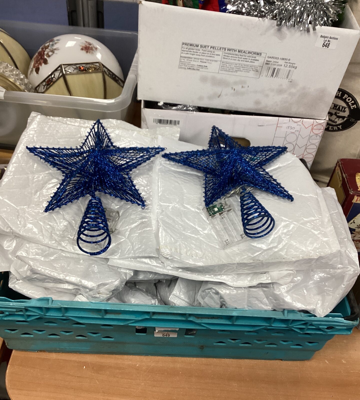 Box of Star Christmas Tree Decorations
