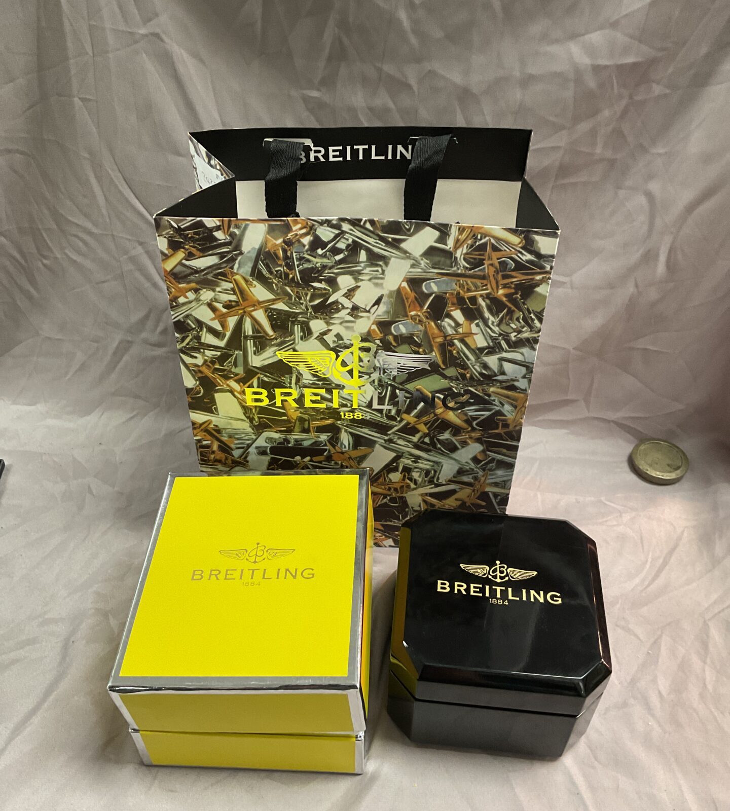 Breitling Bentley style gents wristwatch working with box and papers - Image 2