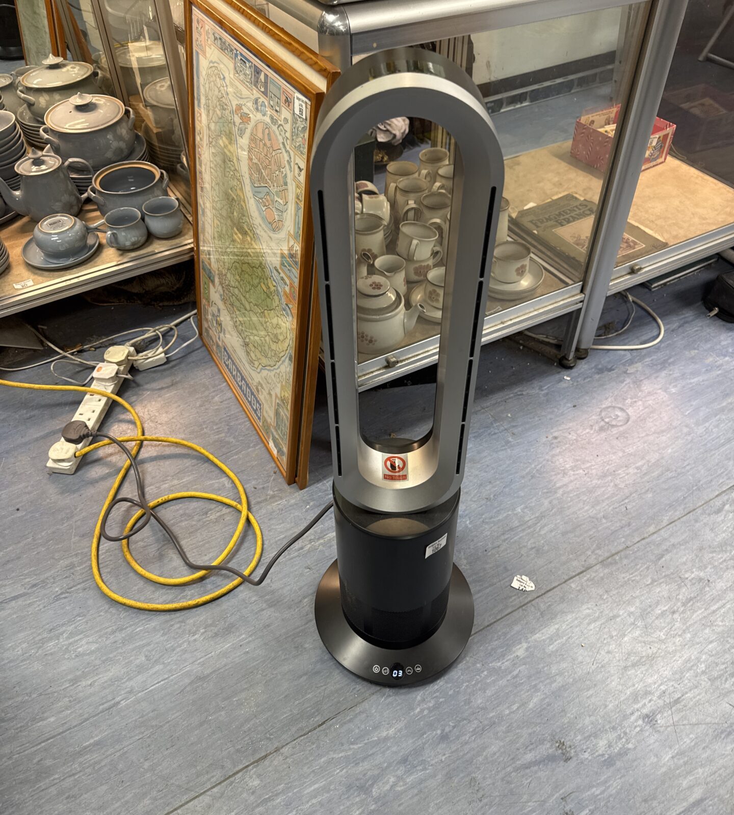 Oscillating bladeless fan/heater - working