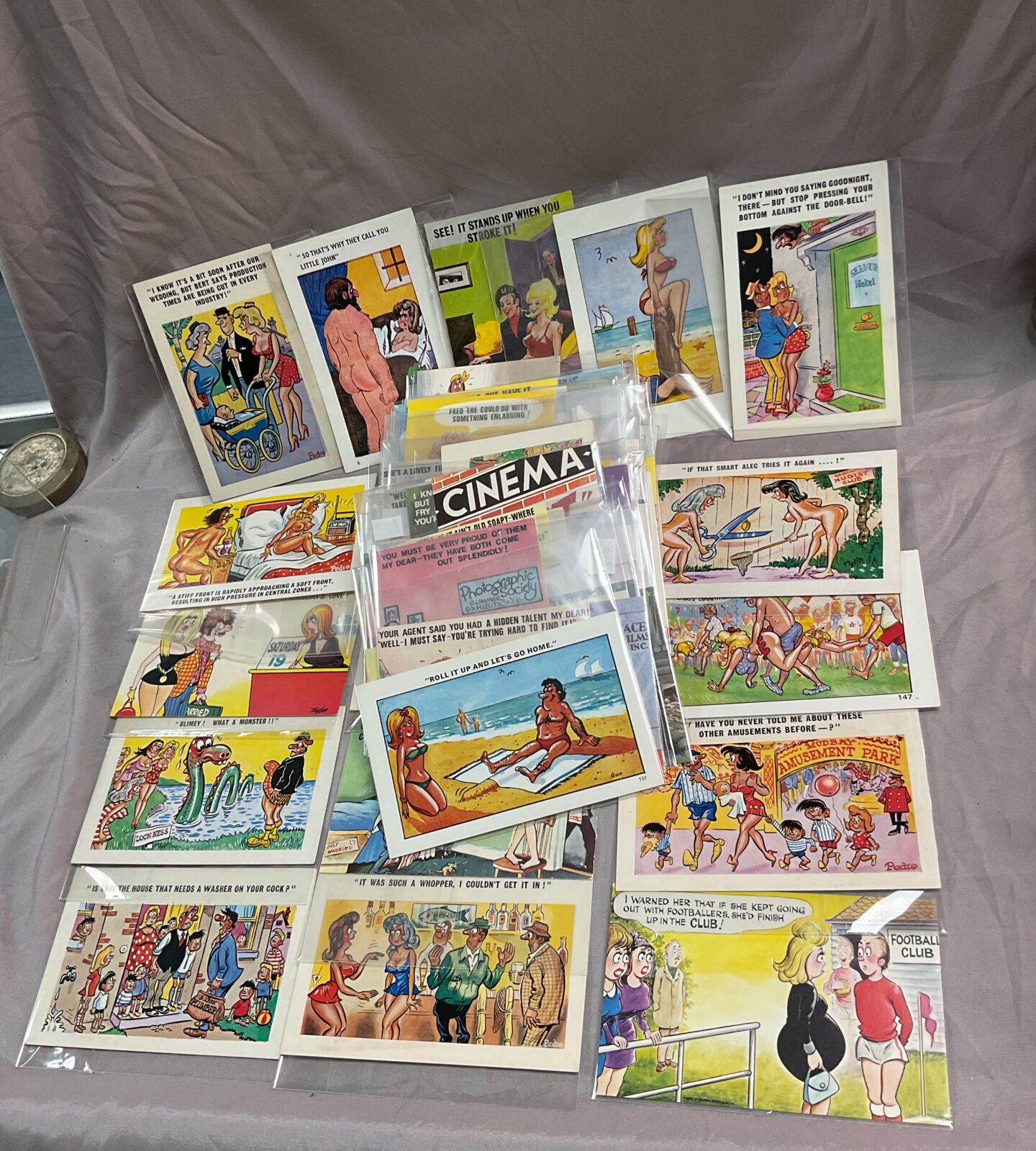 Collection of saucy seaside postcards