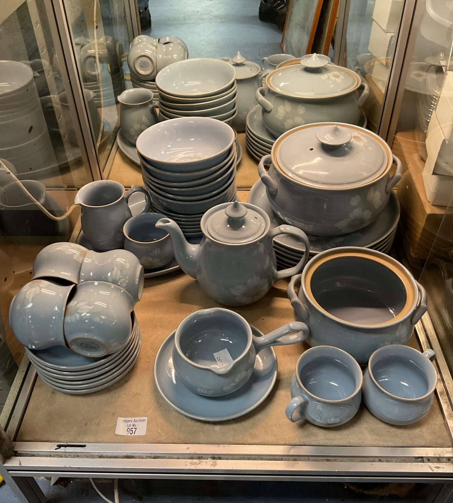 Denby blue dawn dinner service not complete