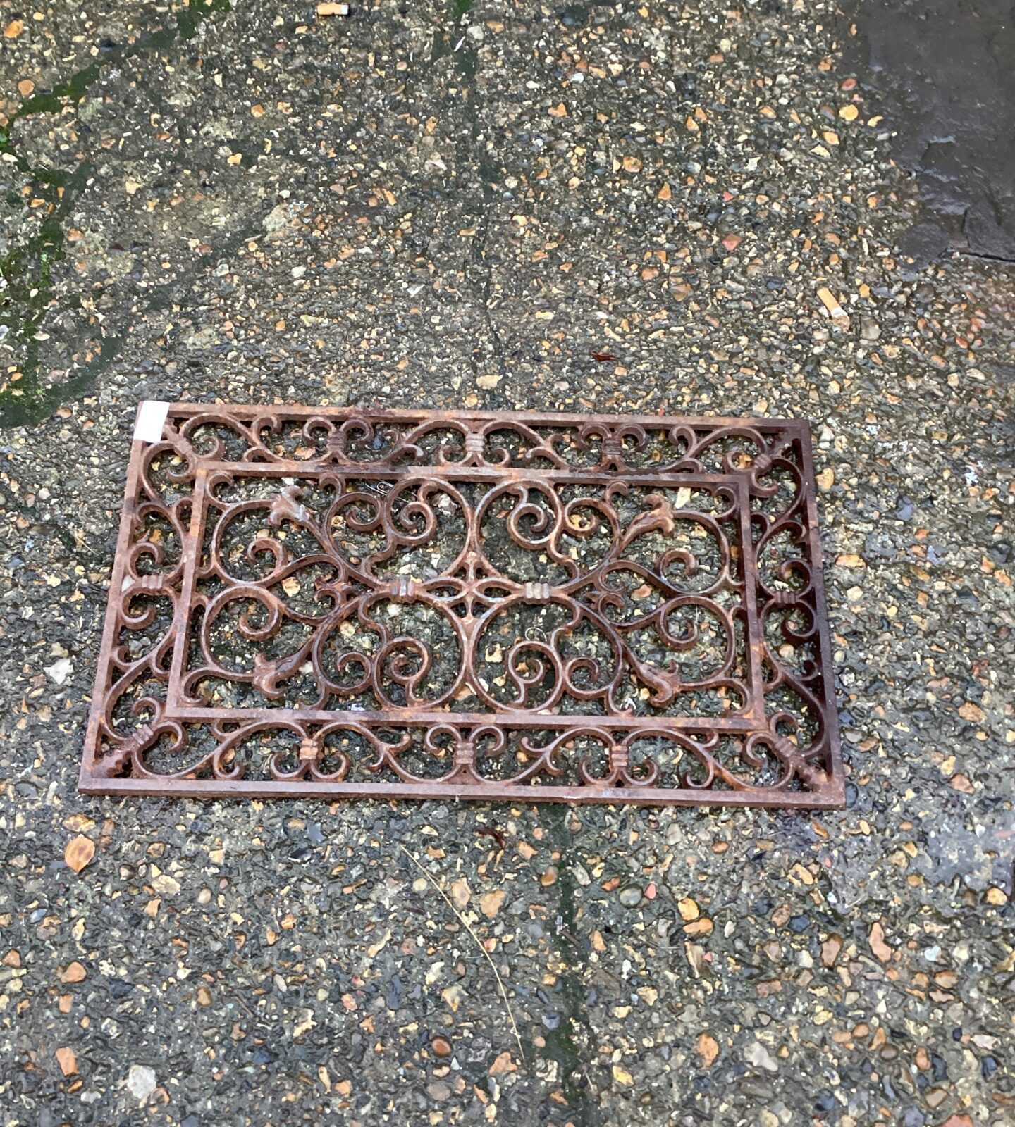 Metal door mat