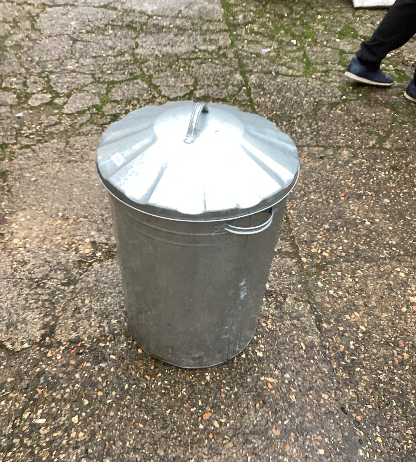 Galvanised Garden Bin