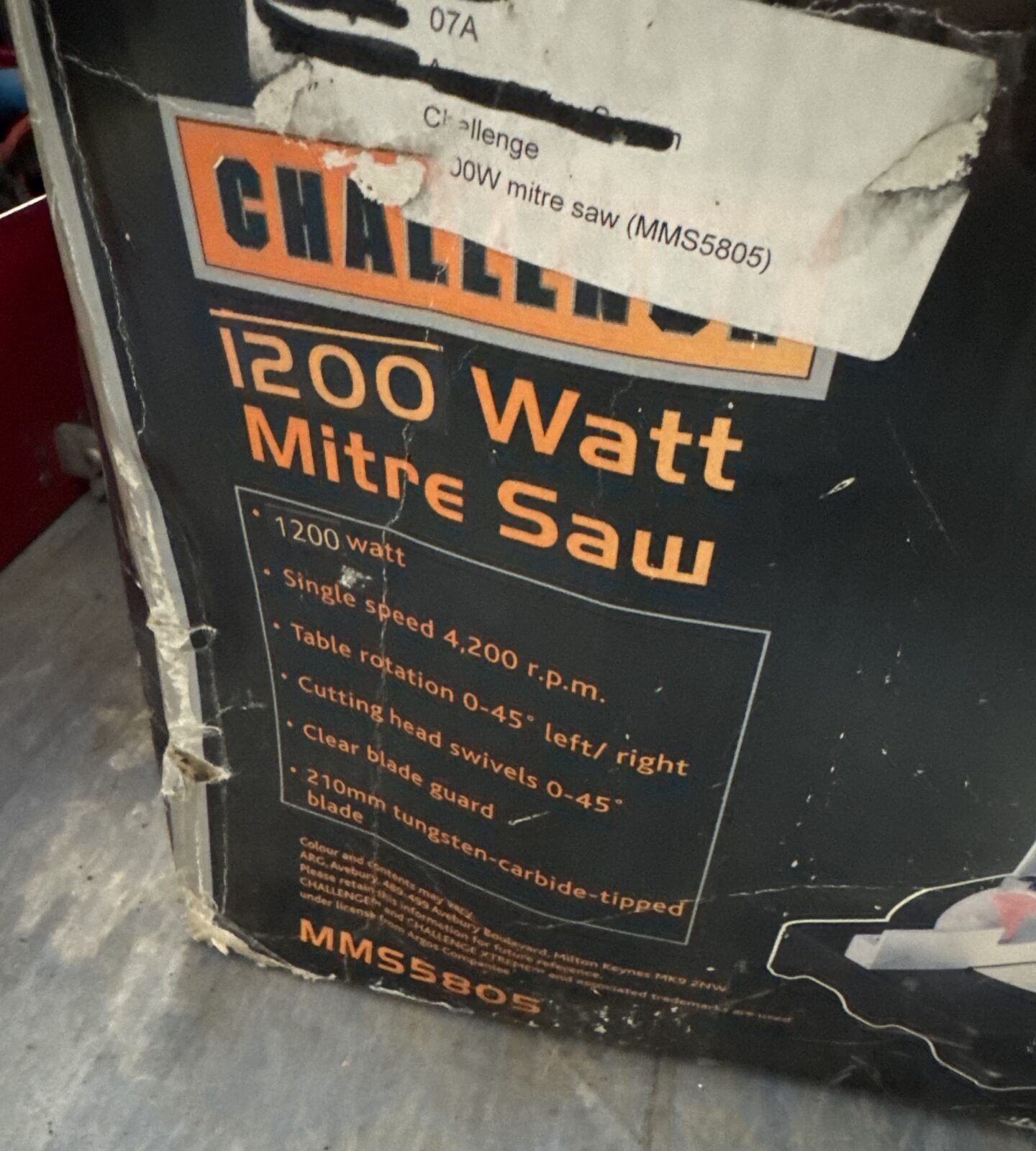 Challenge 1200w mitre saw - Image 2