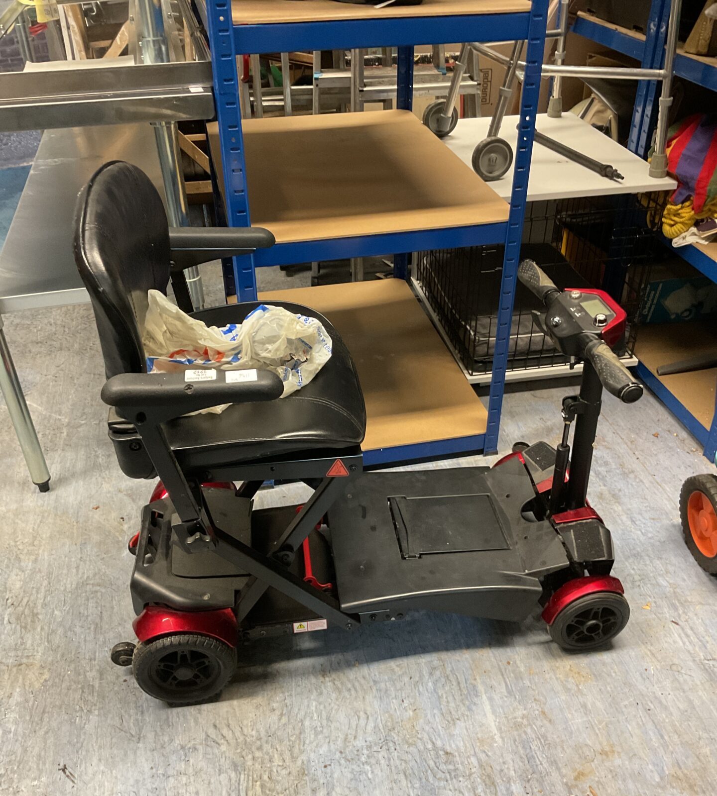 Small folding electric mobility scooter untested