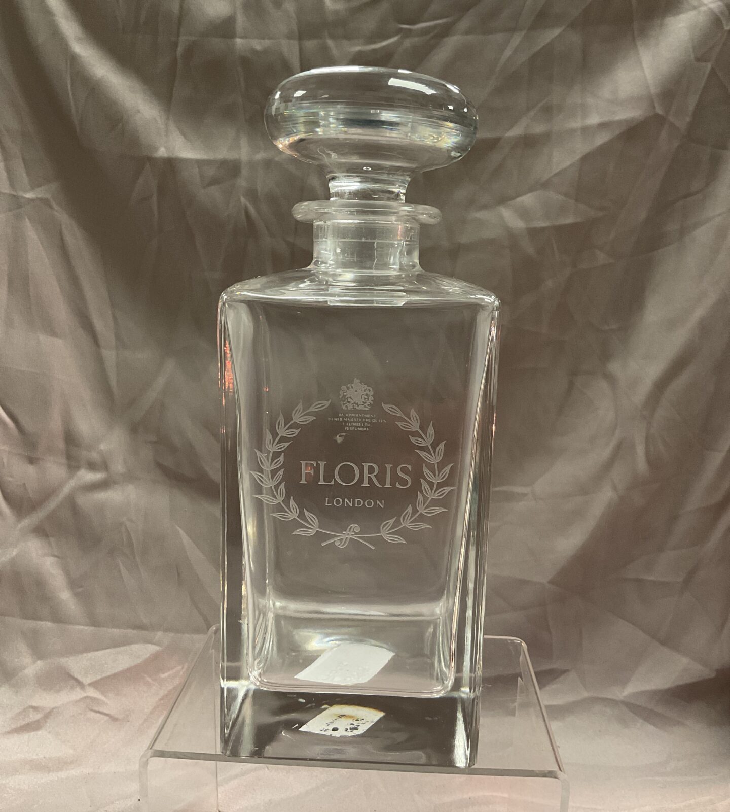 Large floris London 9” perfume bottle