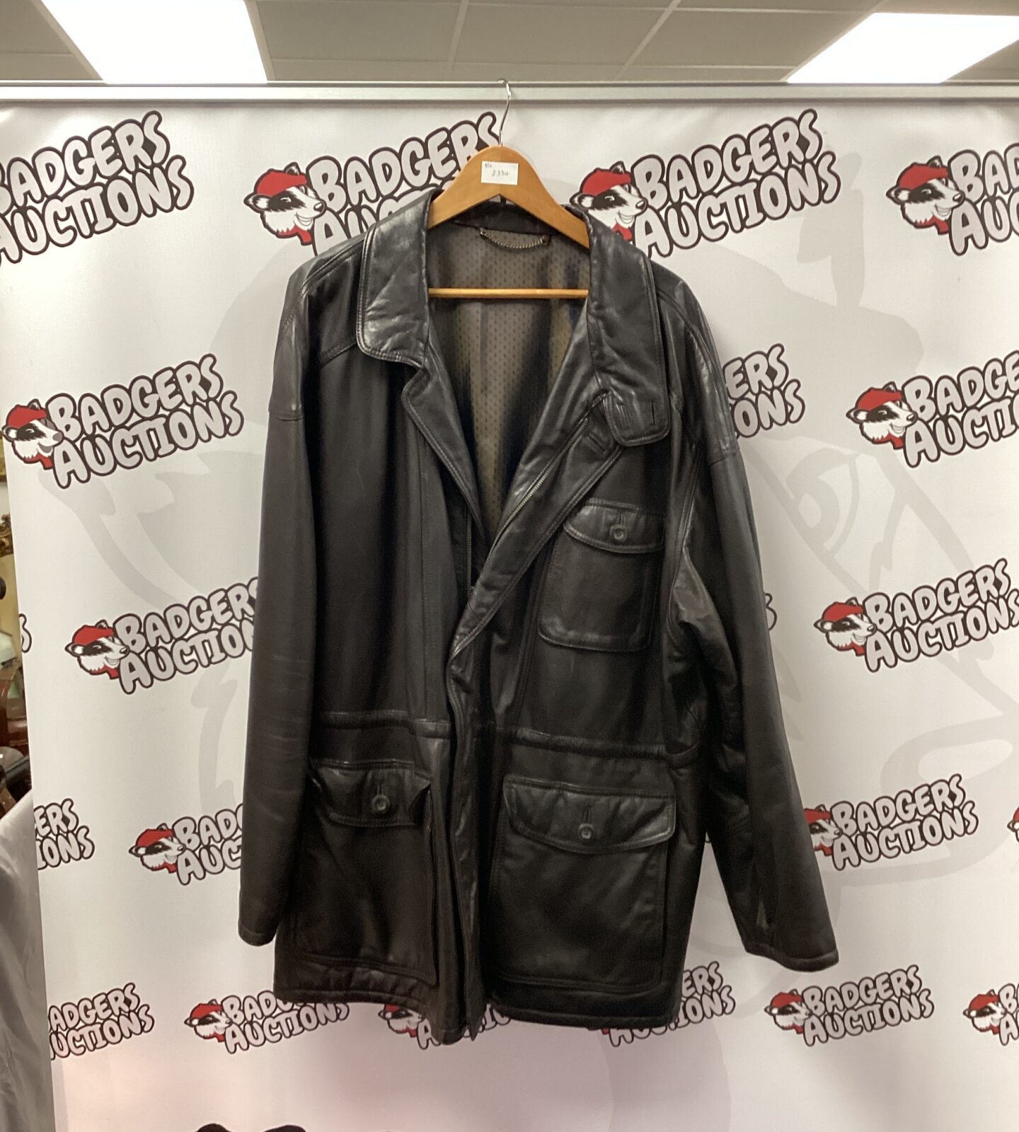 St. Michael mens leather coat