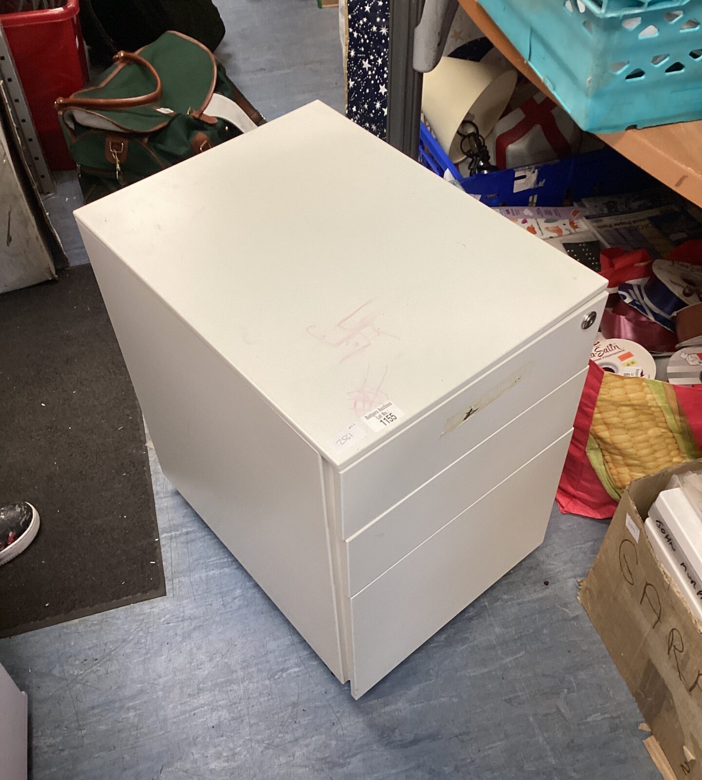 Wheeled office set of drawers